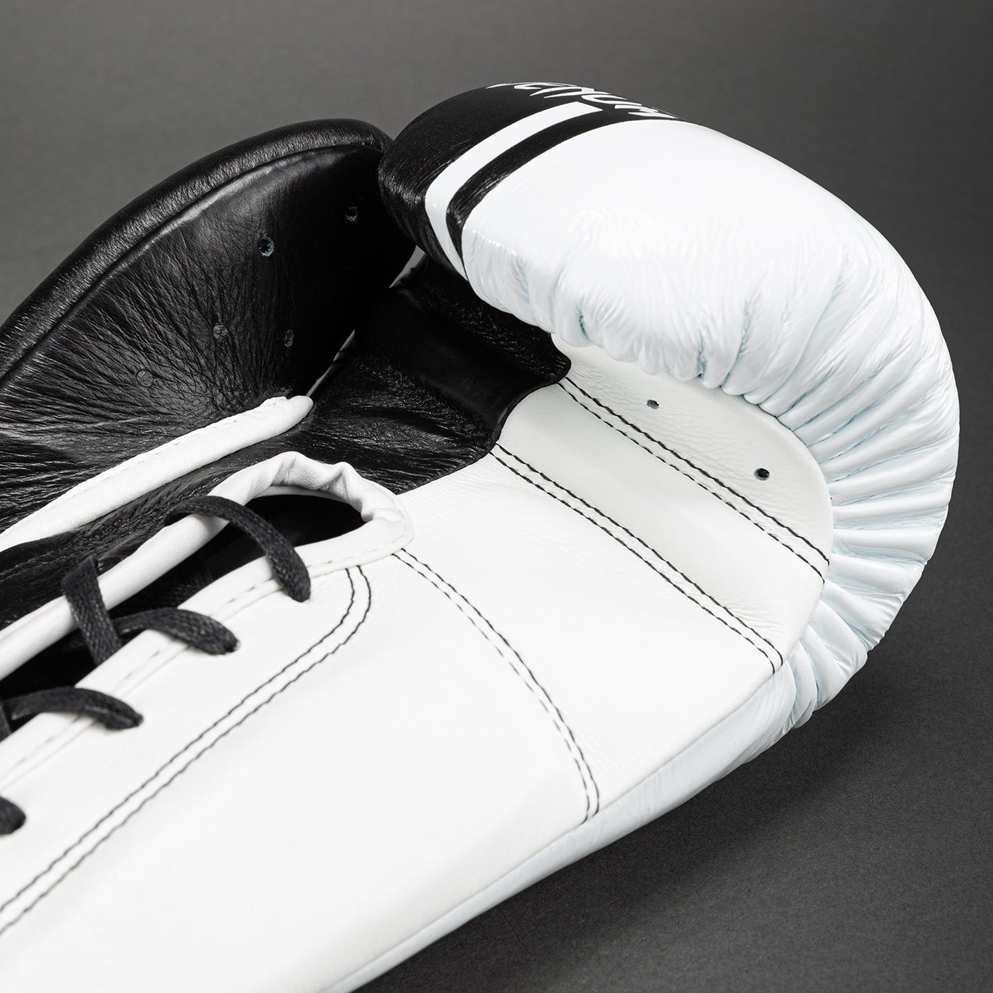 Venum Shield Pro Boxing Gloves with Laces - Black/White