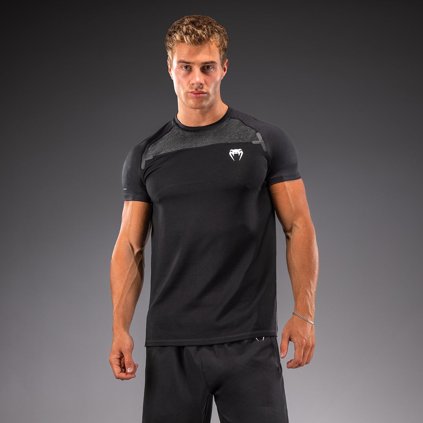 Venum G-Fit Scales Dry-Tech T-Shirt - Black/ Charcoal Grey