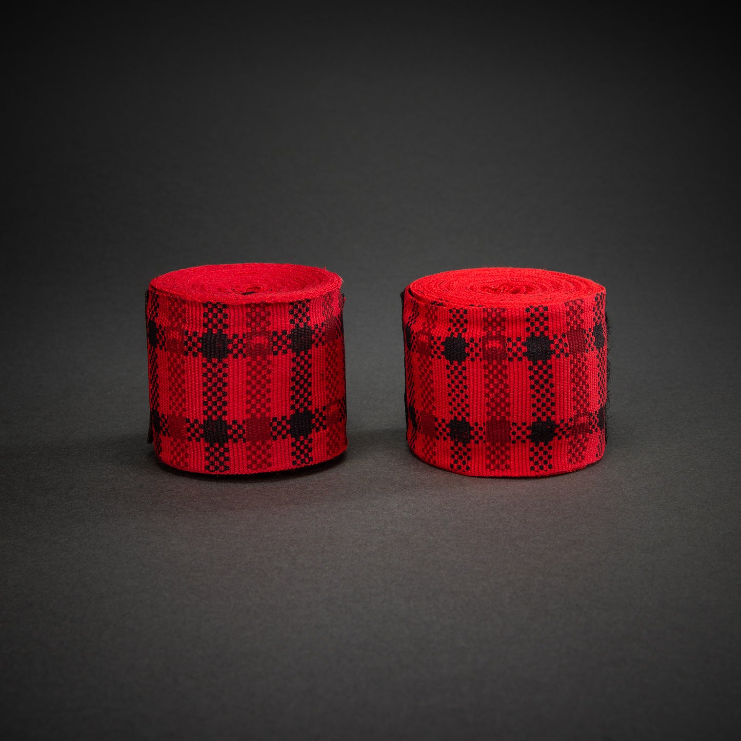 Venum Kontact Evo Tartan Handwraps - Fury Red