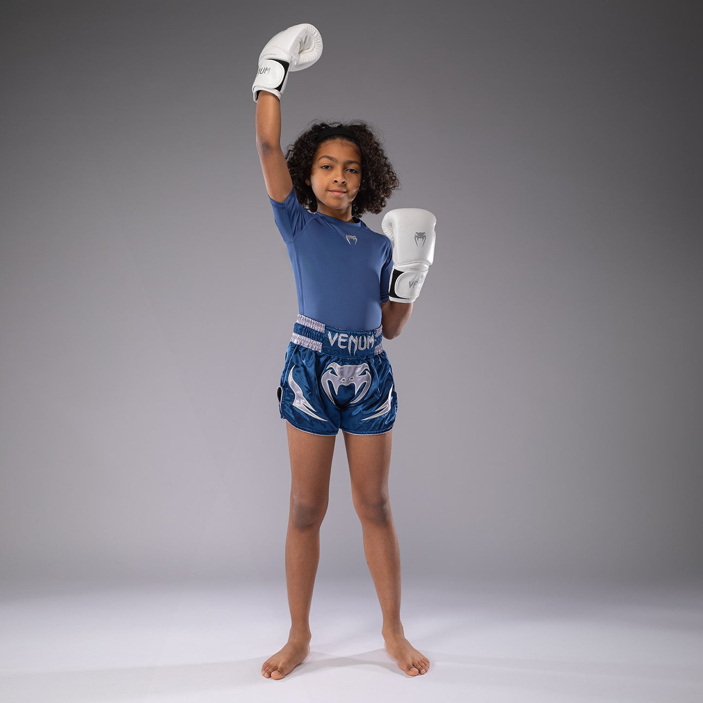 Venum Inferno Kids Thai Shorts - Royal Blue