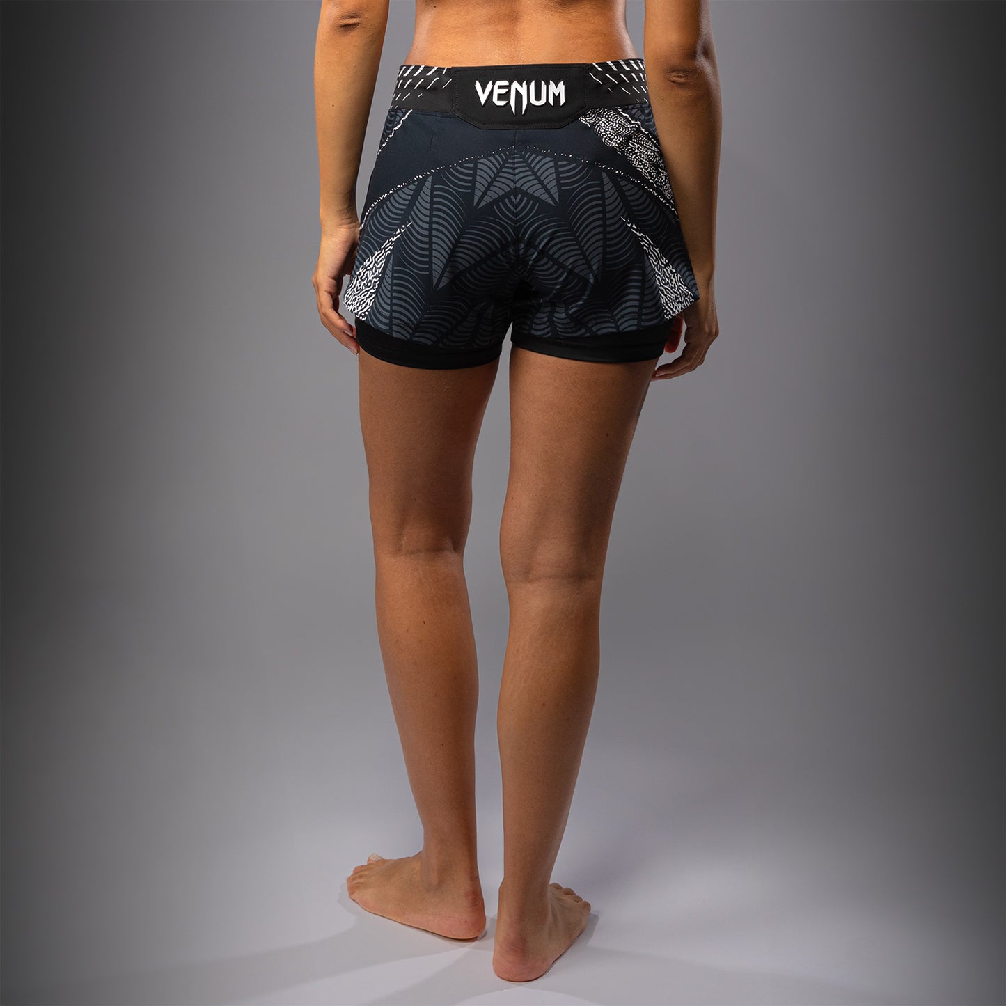 Women's UFC Zenith by Venum Black Authentic Short Fit Fight Short