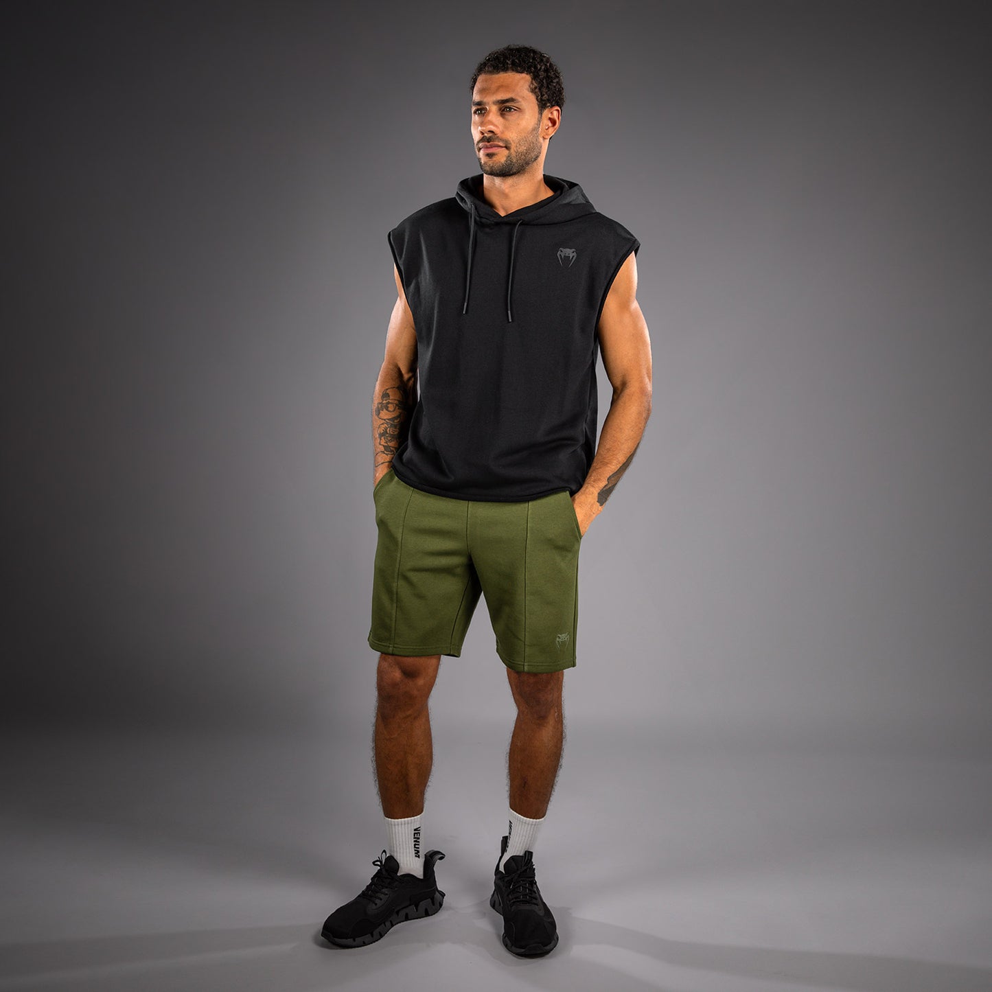 Venum Divide Sleeveless Hoodie - Black