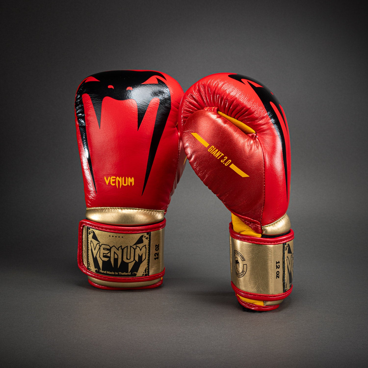 Venum Giant 3.0 Boxing Gloves - Red/Yellow/Gold - Venum Asia