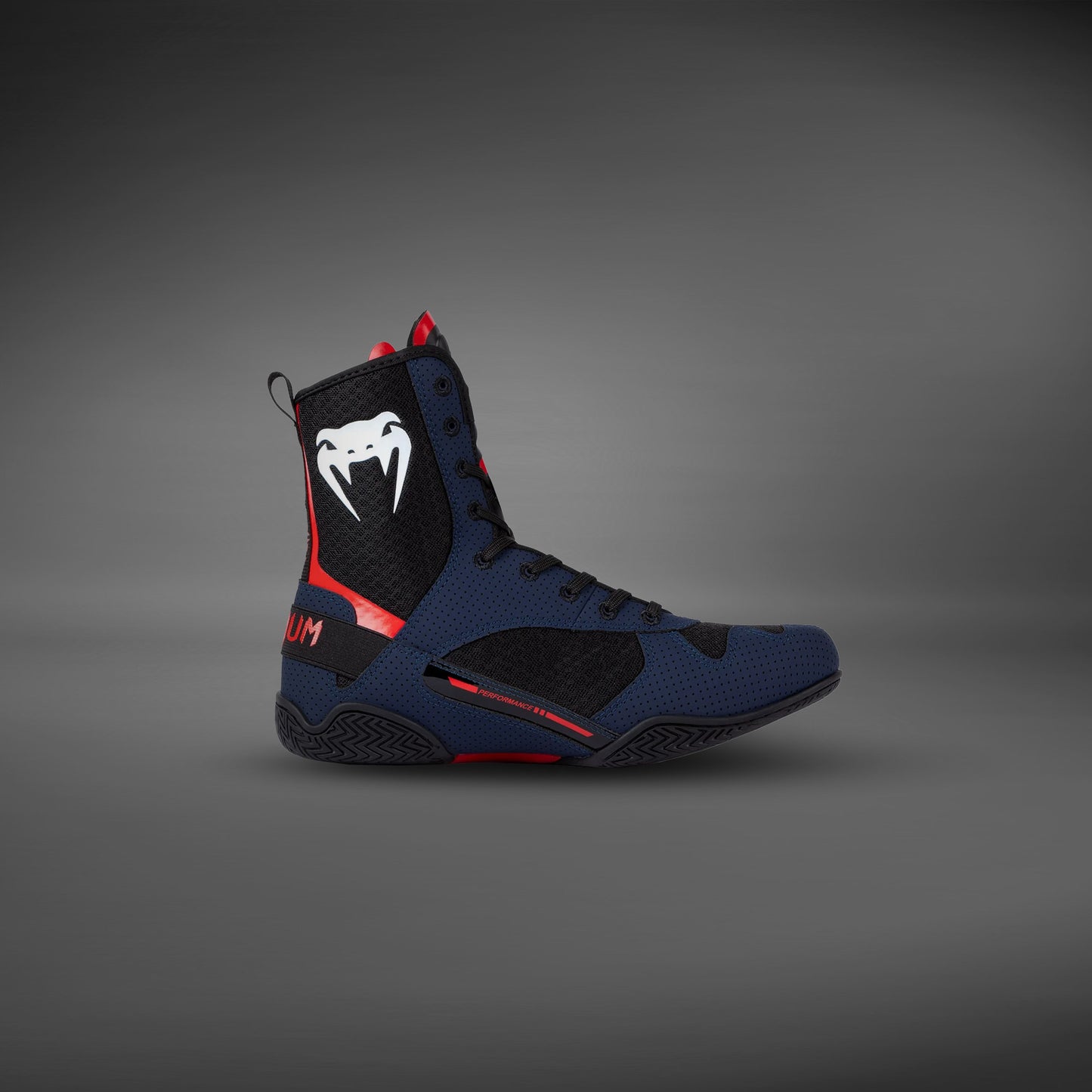 Venum Elite Boxing Shoes - Navy/Black/Red