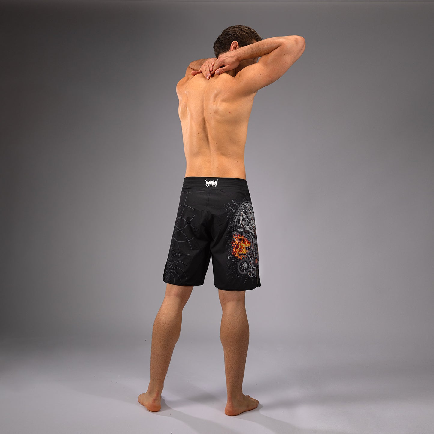 Venum Gladiator 5.0 Men’s Fight Shorts - Black/Silver