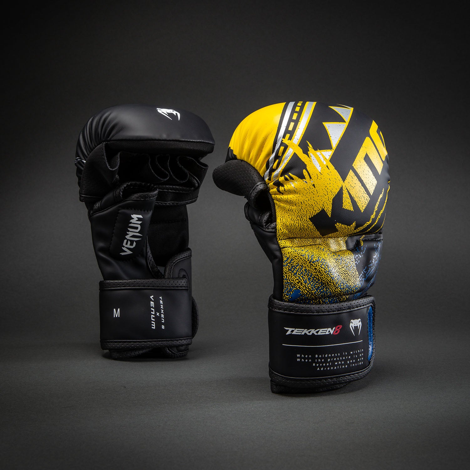 Venum x TEKKEN 8 Sparring Gloves - King - Black/Yellow - Venum Asia