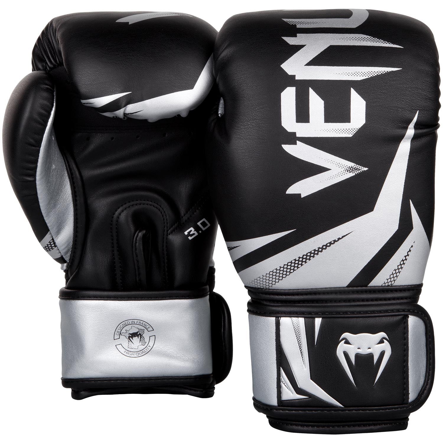 Venum Challenger 3.0 Boxing Gloves - Black/Silver