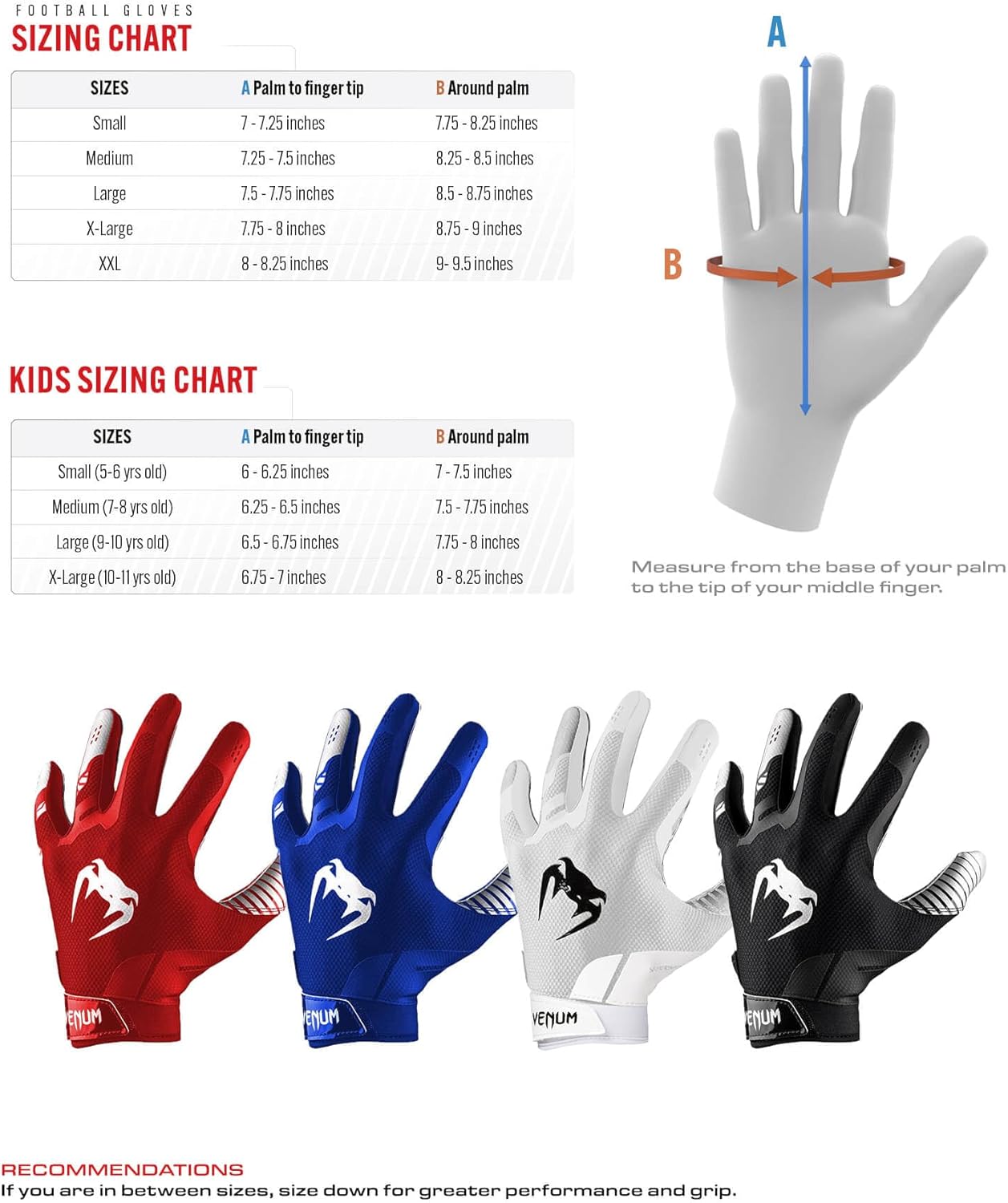 Venum Elite Football Gloves - White/Black