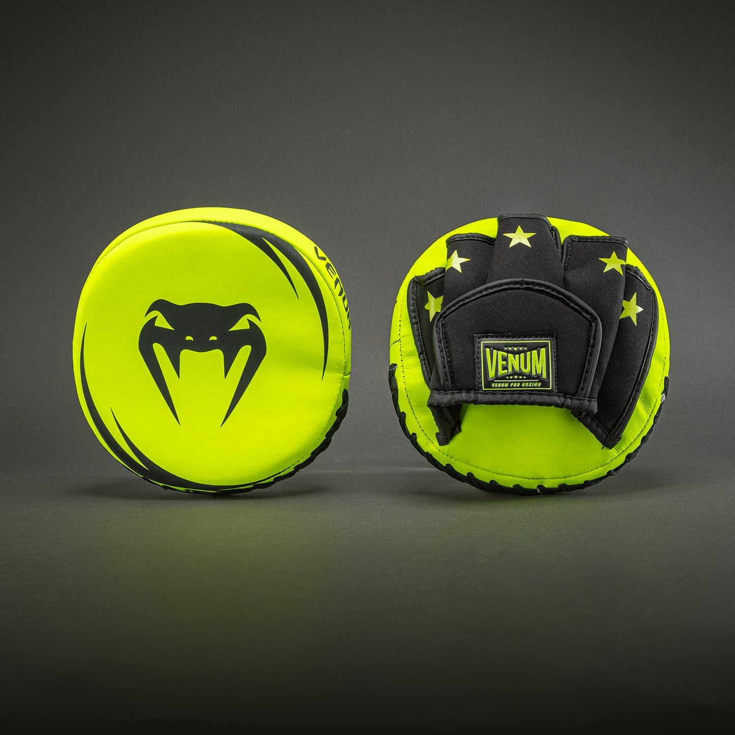 Venum Elite Mini Focus Mitts (Pair) - Neo Yellow/Black