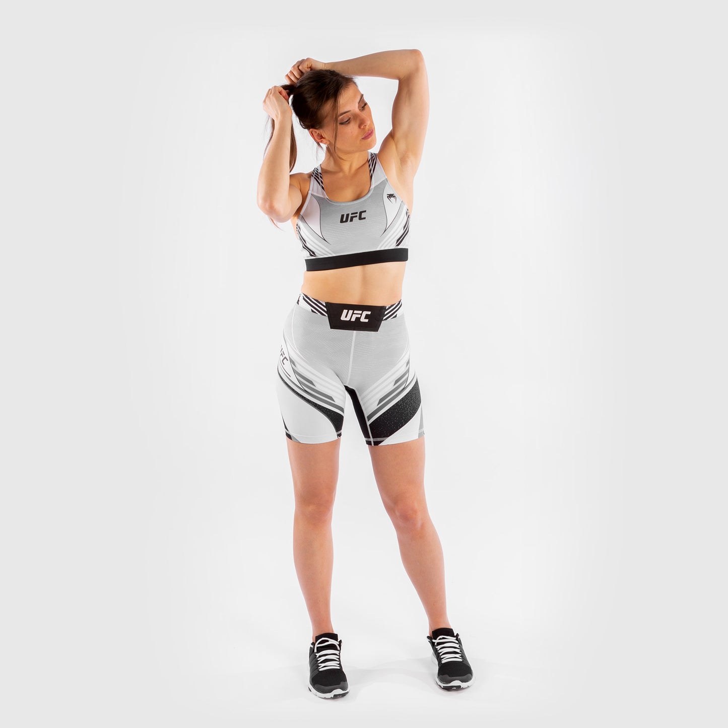 UFC Venum Authentic Fight Night Women's Vale Tudo Shorts - Long Fit - White