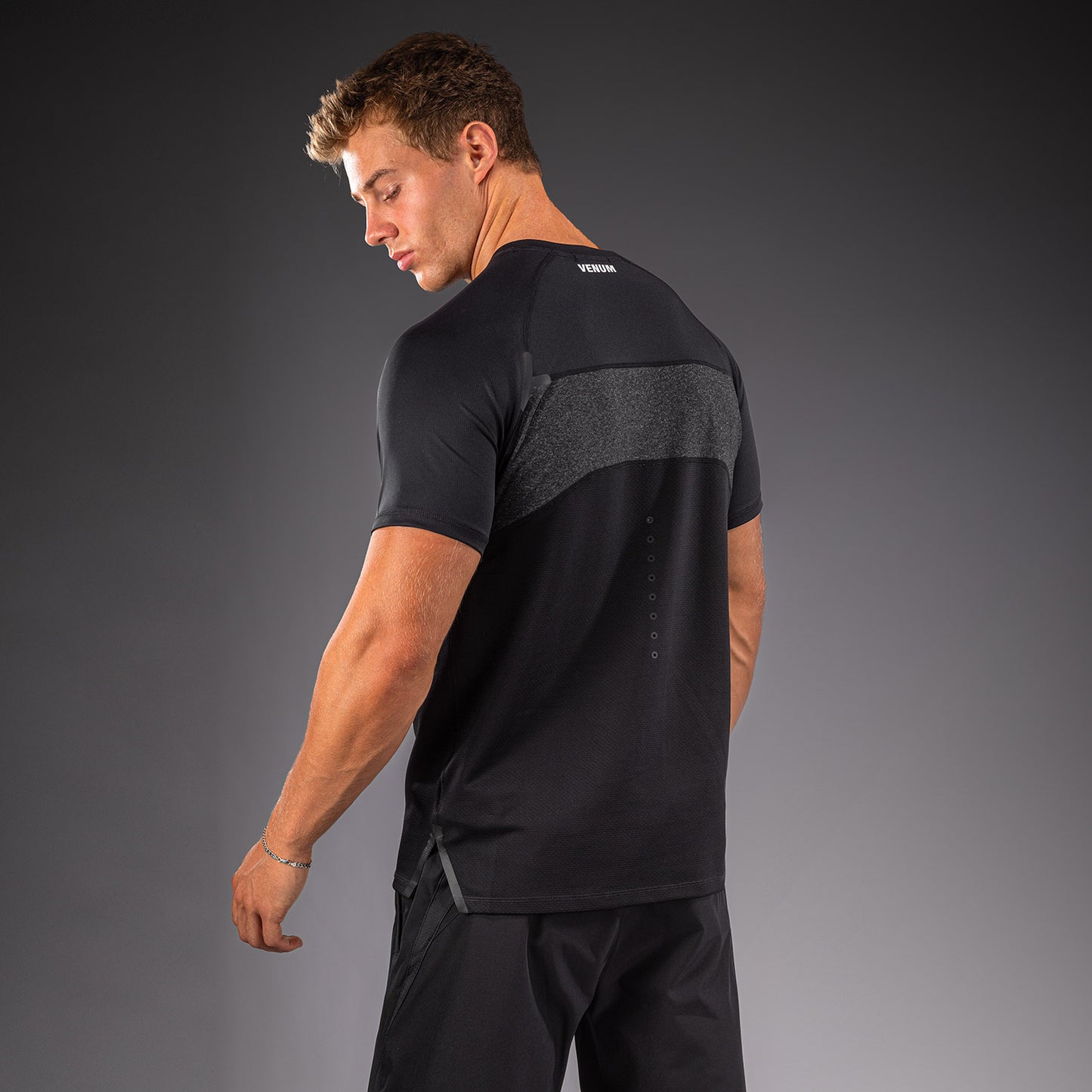 Venum G-Fit Scales Dry-Tech T-Shirt - Black/ Charcoal Grey