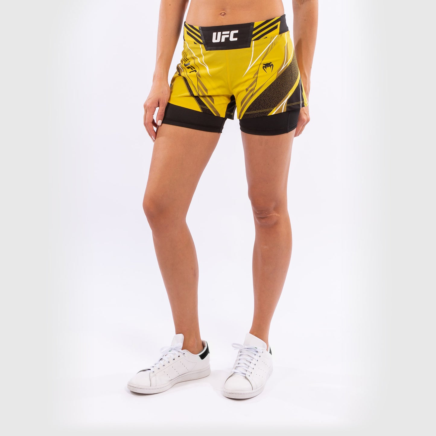 UFC Venum Authentic Fight Night Women's Shorts - Short Fit - Yellow