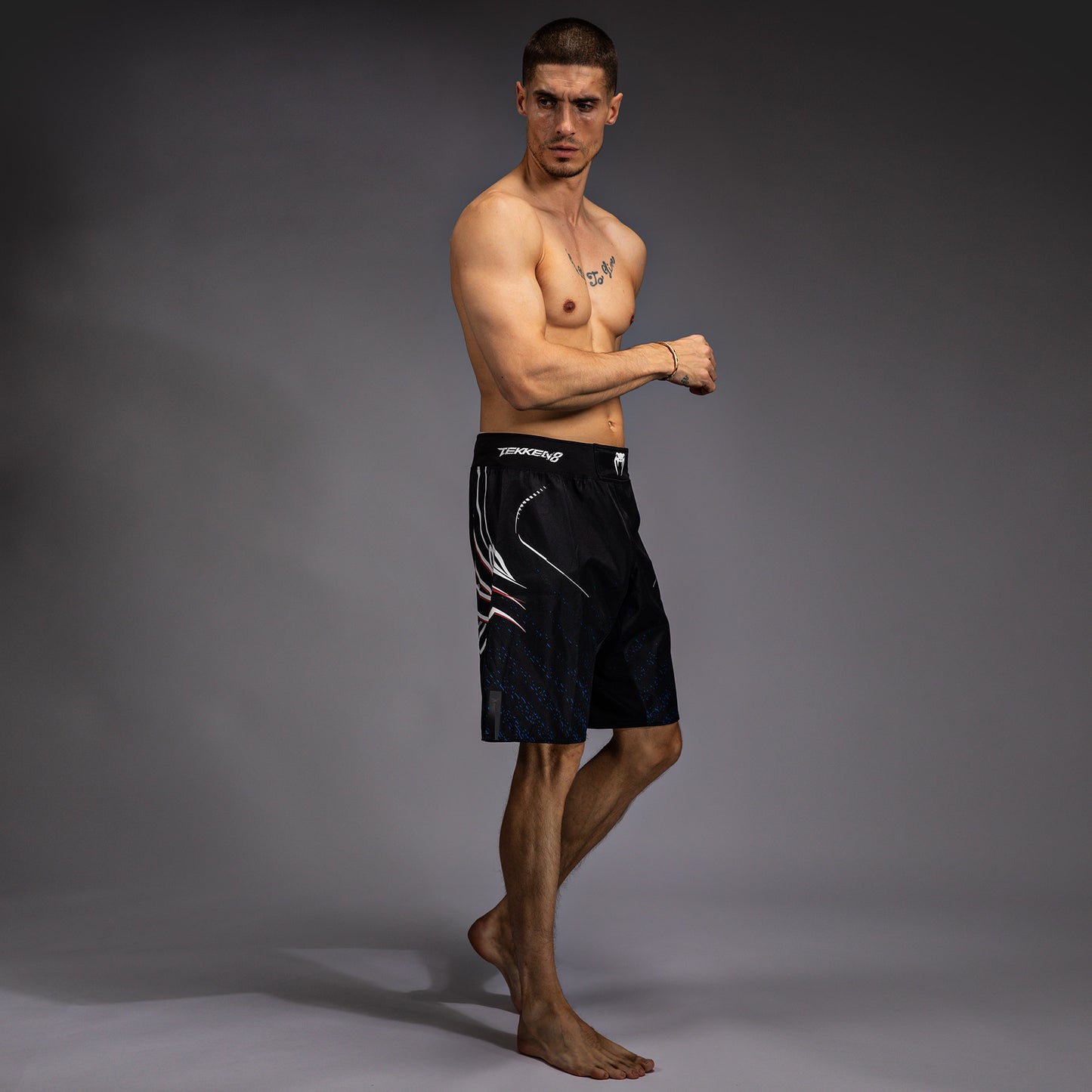 Venum x TEKKEN 8 - Jin Kazama Fight Shorts - Blue/Black/White