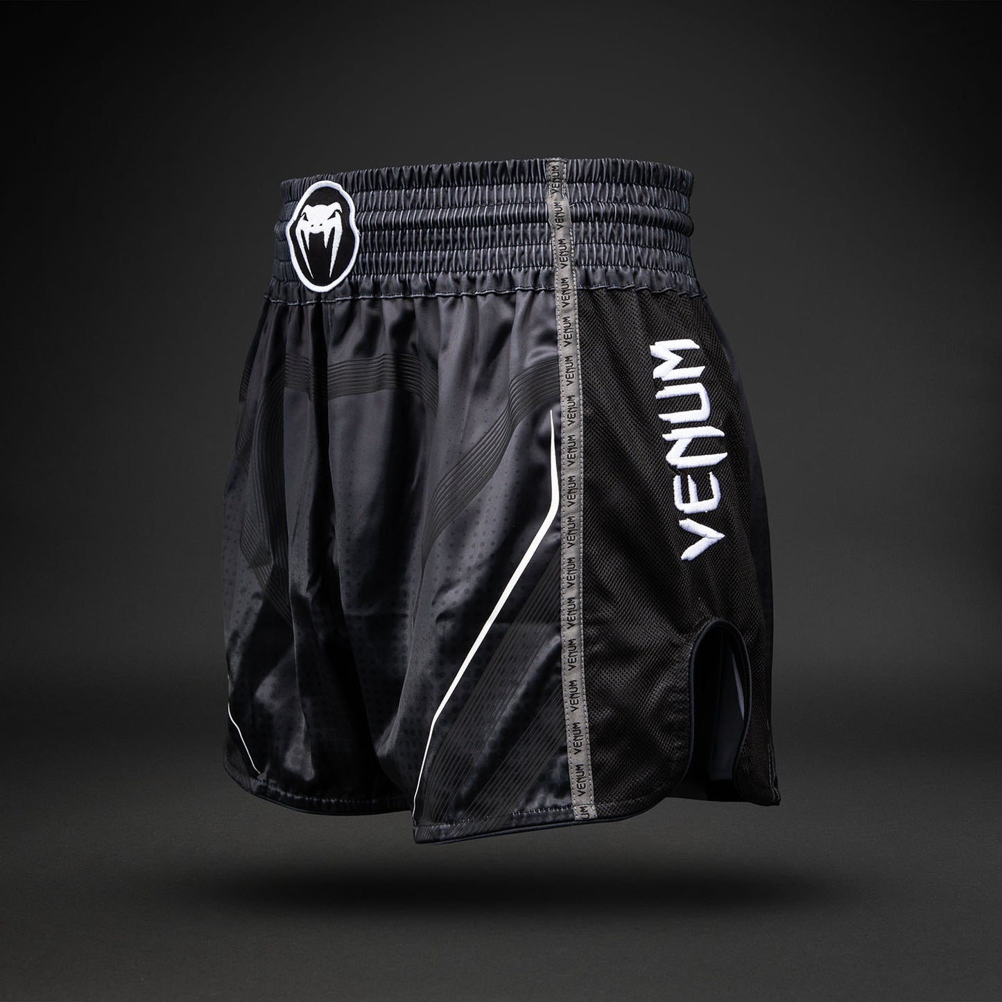 Venum Stealth Muay Thai Shorts - Black/White