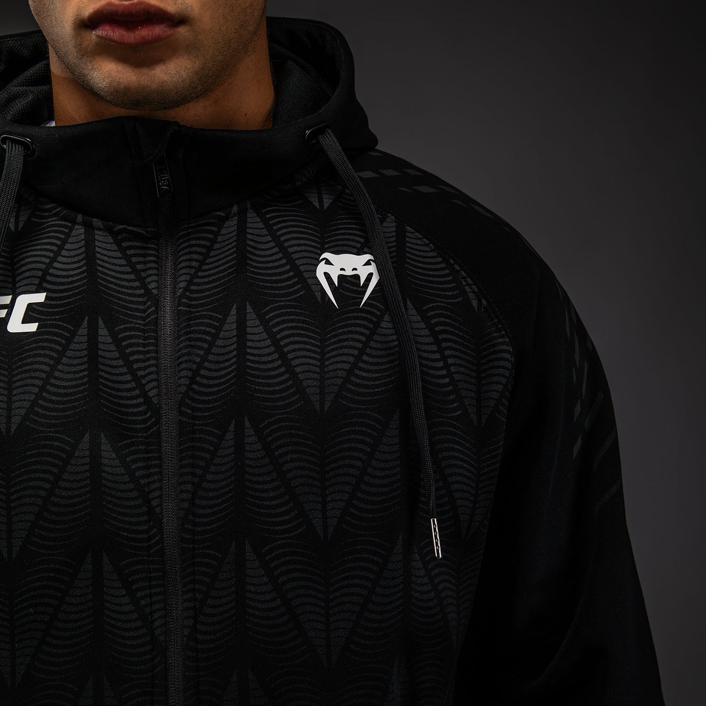Men’s UFC Zenith by Venum Replica Black Zip Hoodie