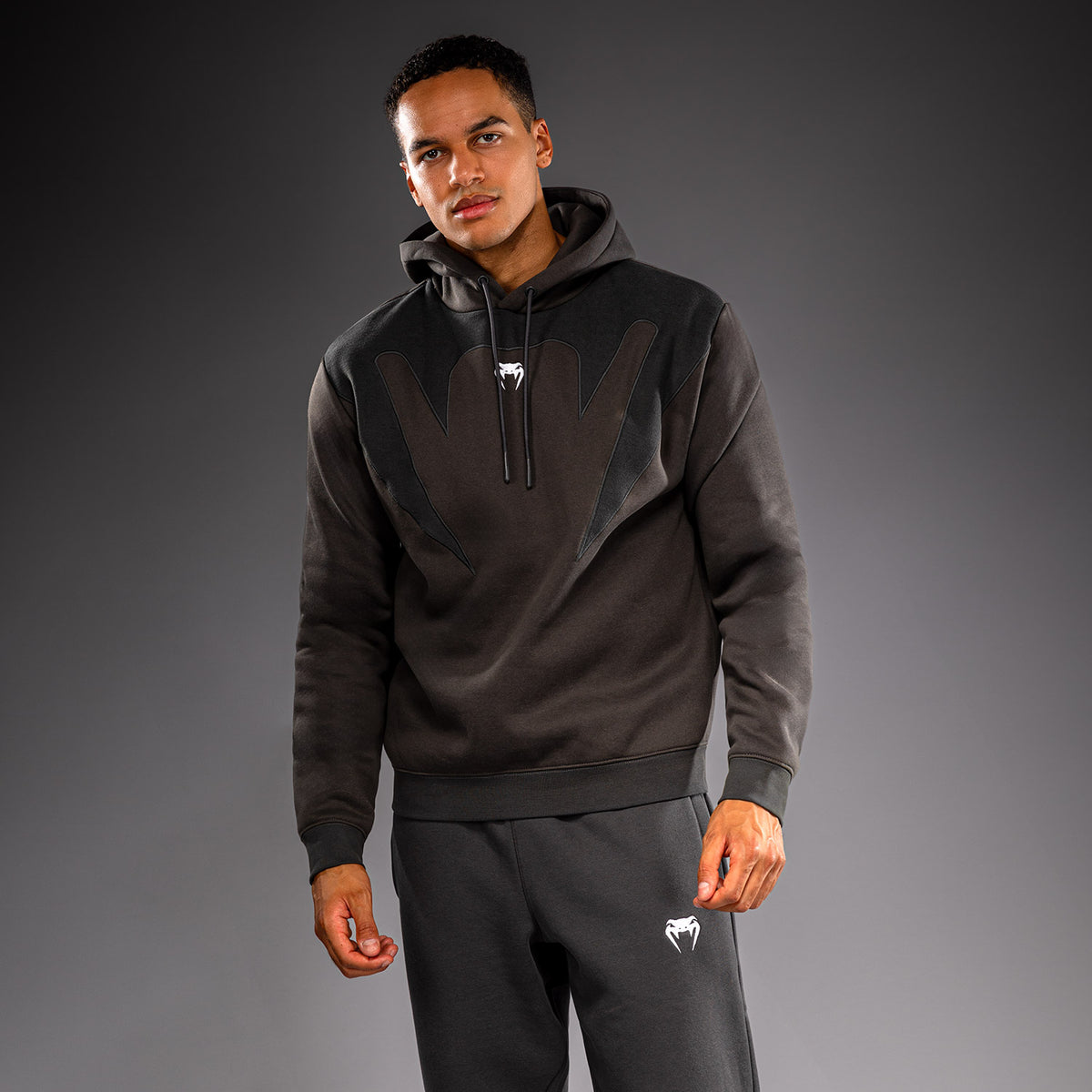 Venum Attack Fleece & Weave Hoodie - Grey
