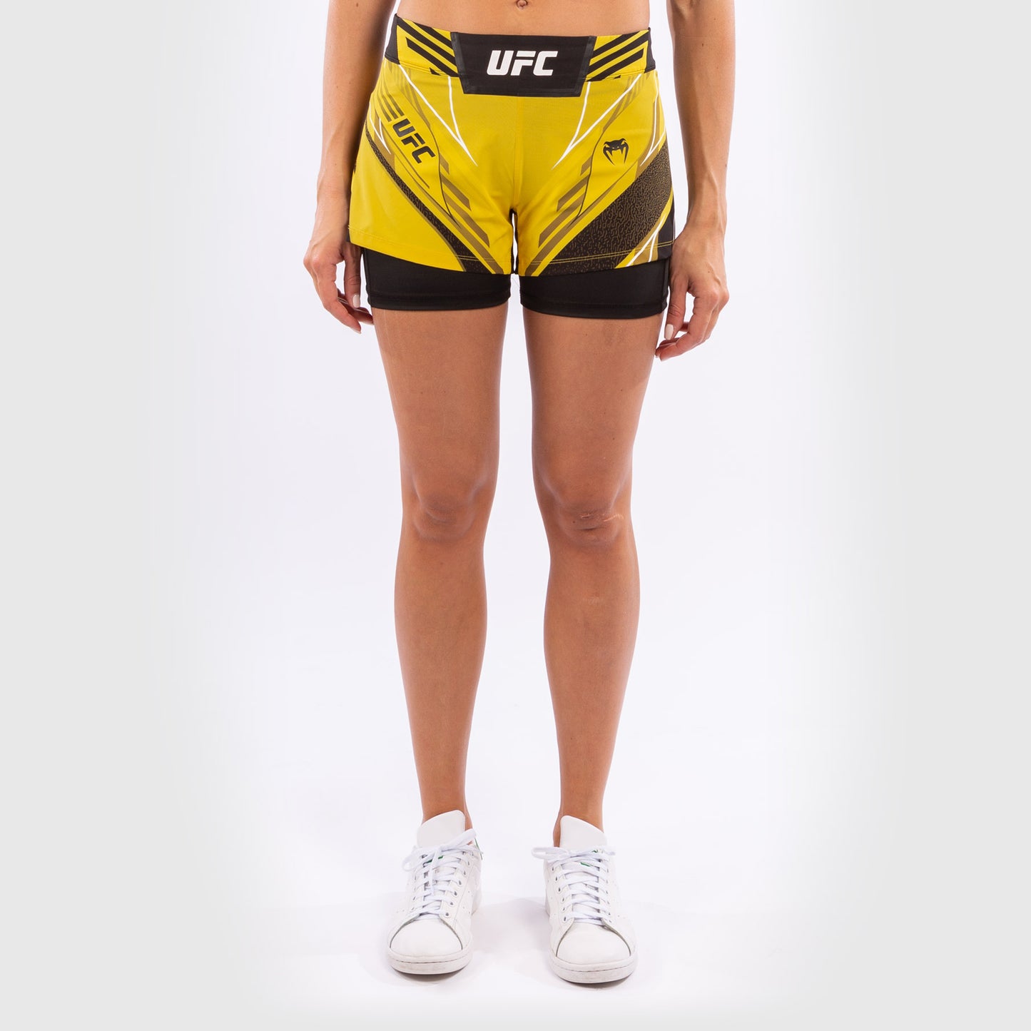 UFC Venum Authentic Fight Night Women's Shorts - Short Fit - Yellow