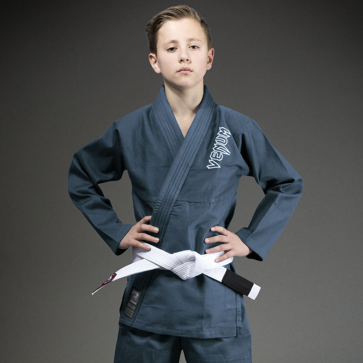 Venum Contender BJJ Gi for Kids (Free White Belt Included) – Blue