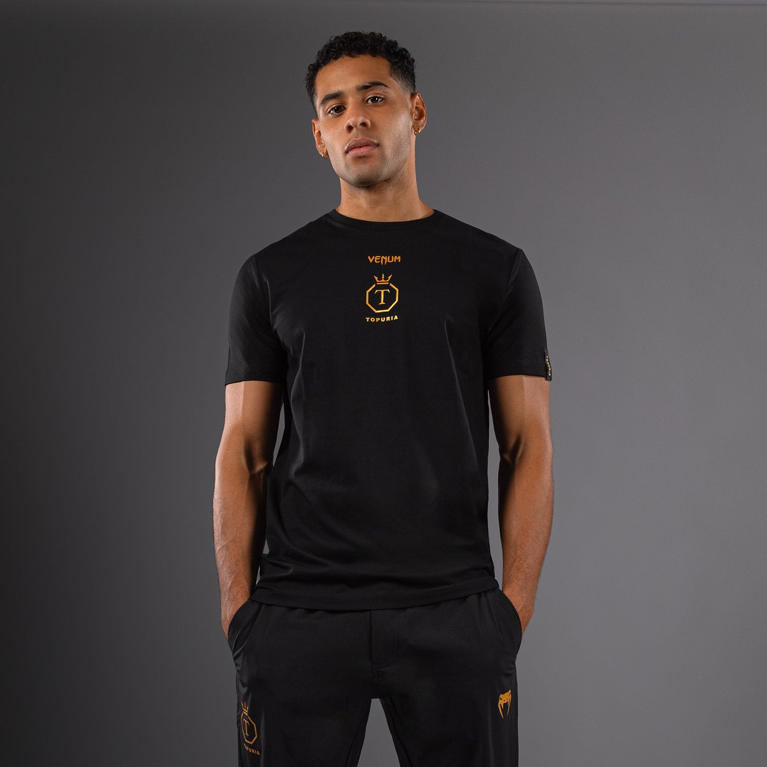 Venum x Topuria Unmatched Edition T-Shirt - Black/Gold - Venum Asia