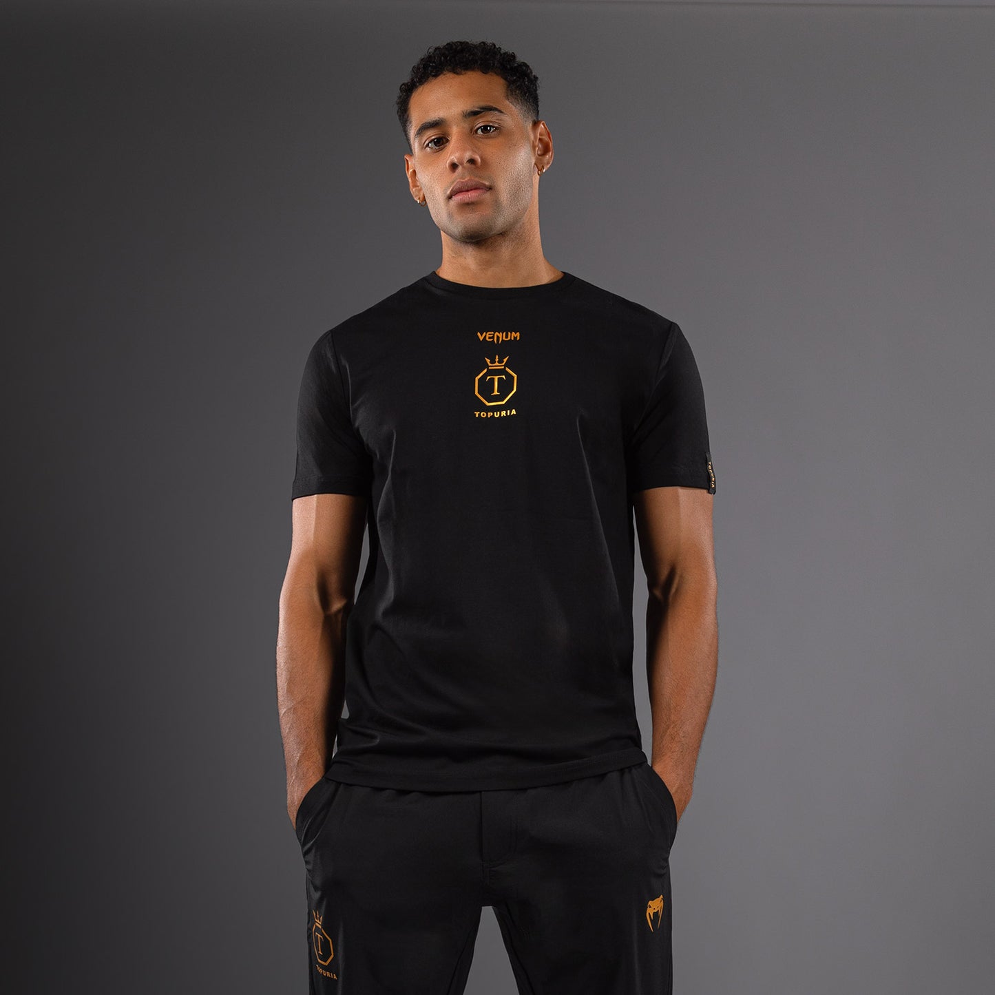 Venum x Topuria Unmatched Edition T-Shirt - Black/Gold