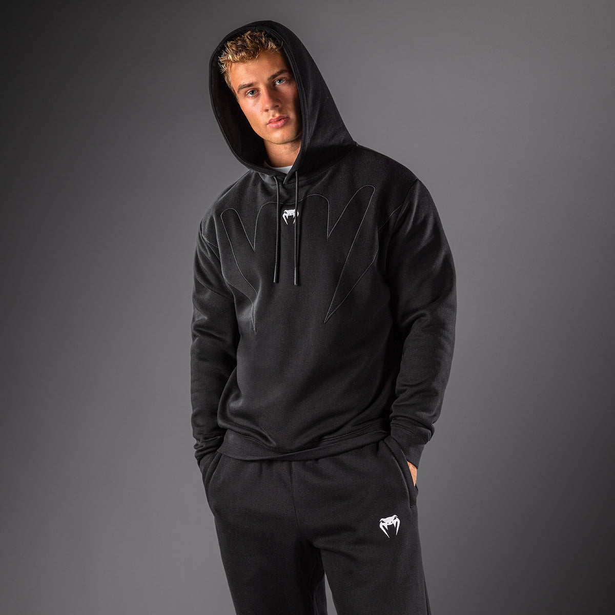 Venum Attack Fleece & Weave Hoodie - Black