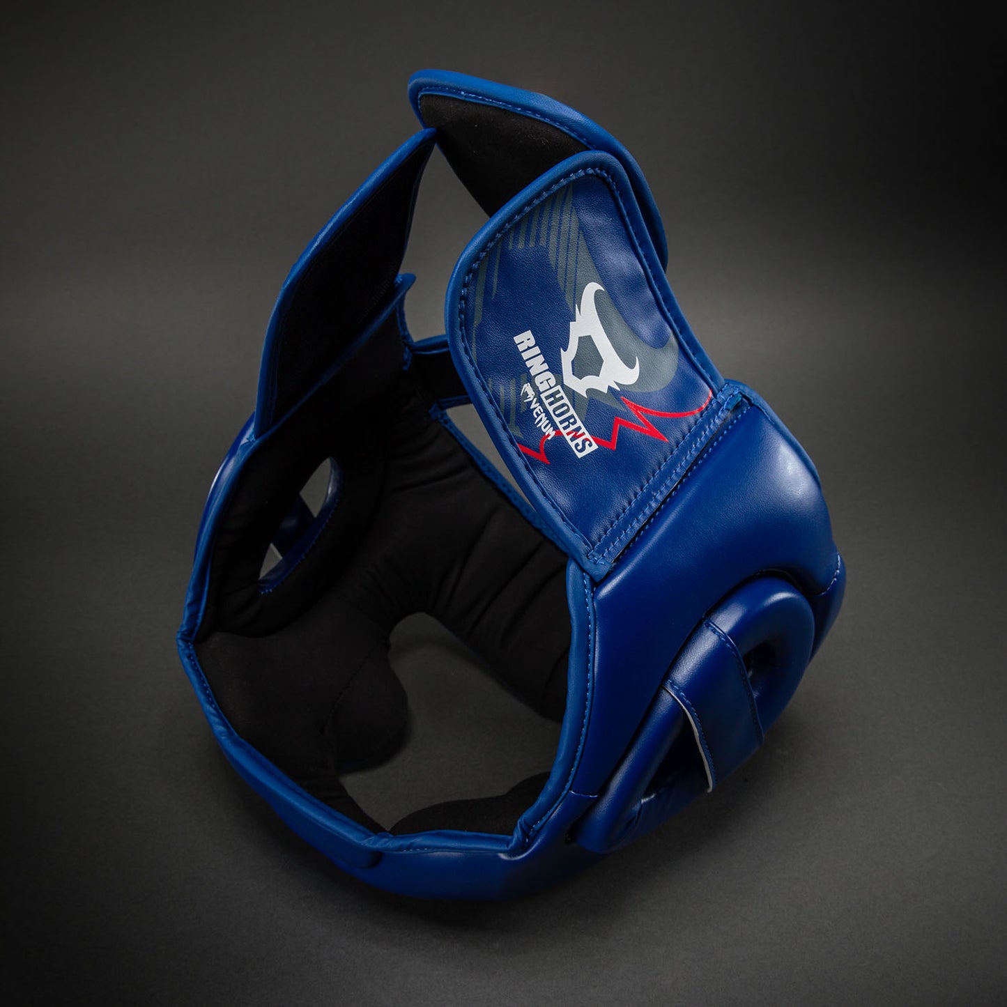 Ringhorns Charger by Venum Headgear - Navy Blue/Red