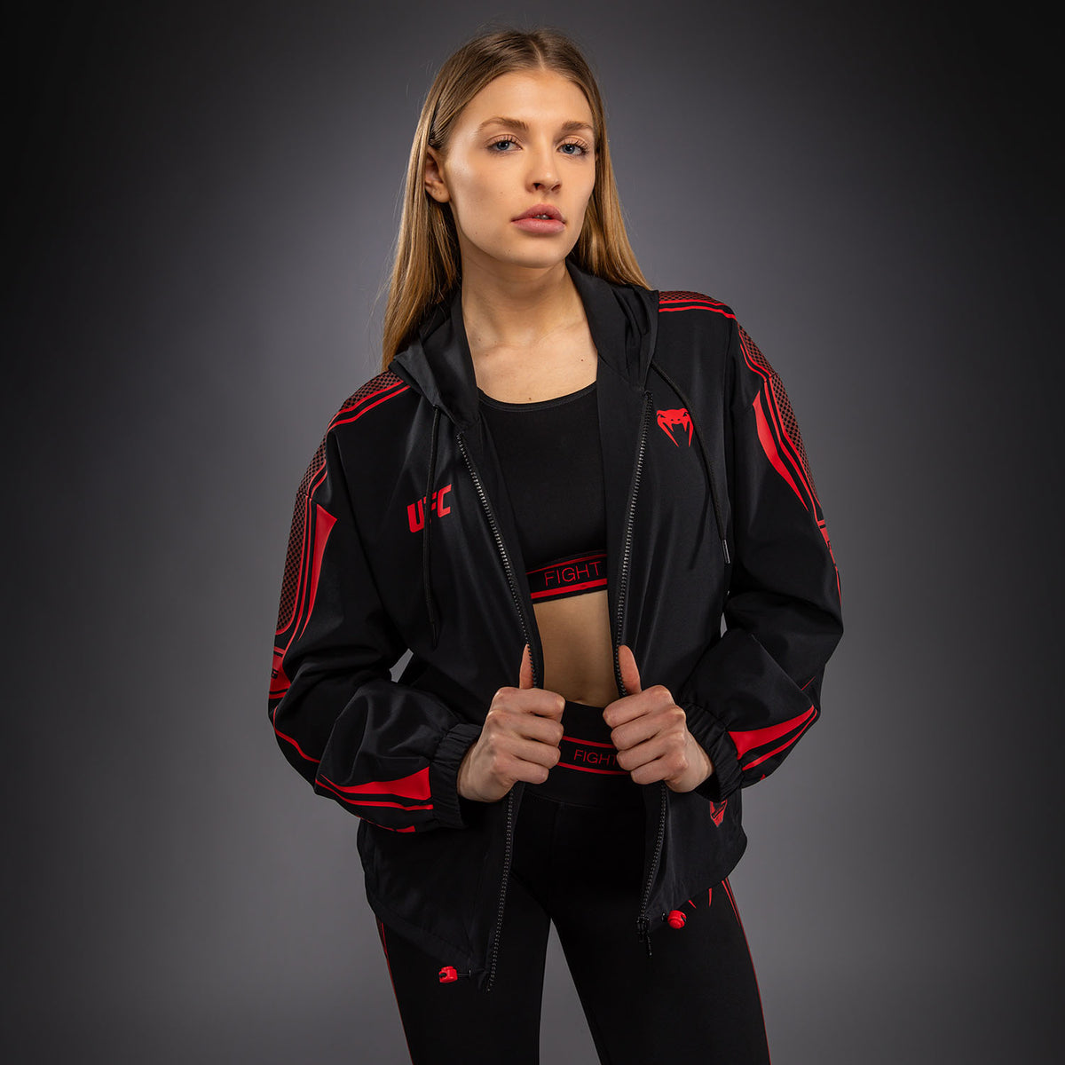 Venum UFC Unity by Venum Authentic Fight Week Women's Zip Hoodie - Black