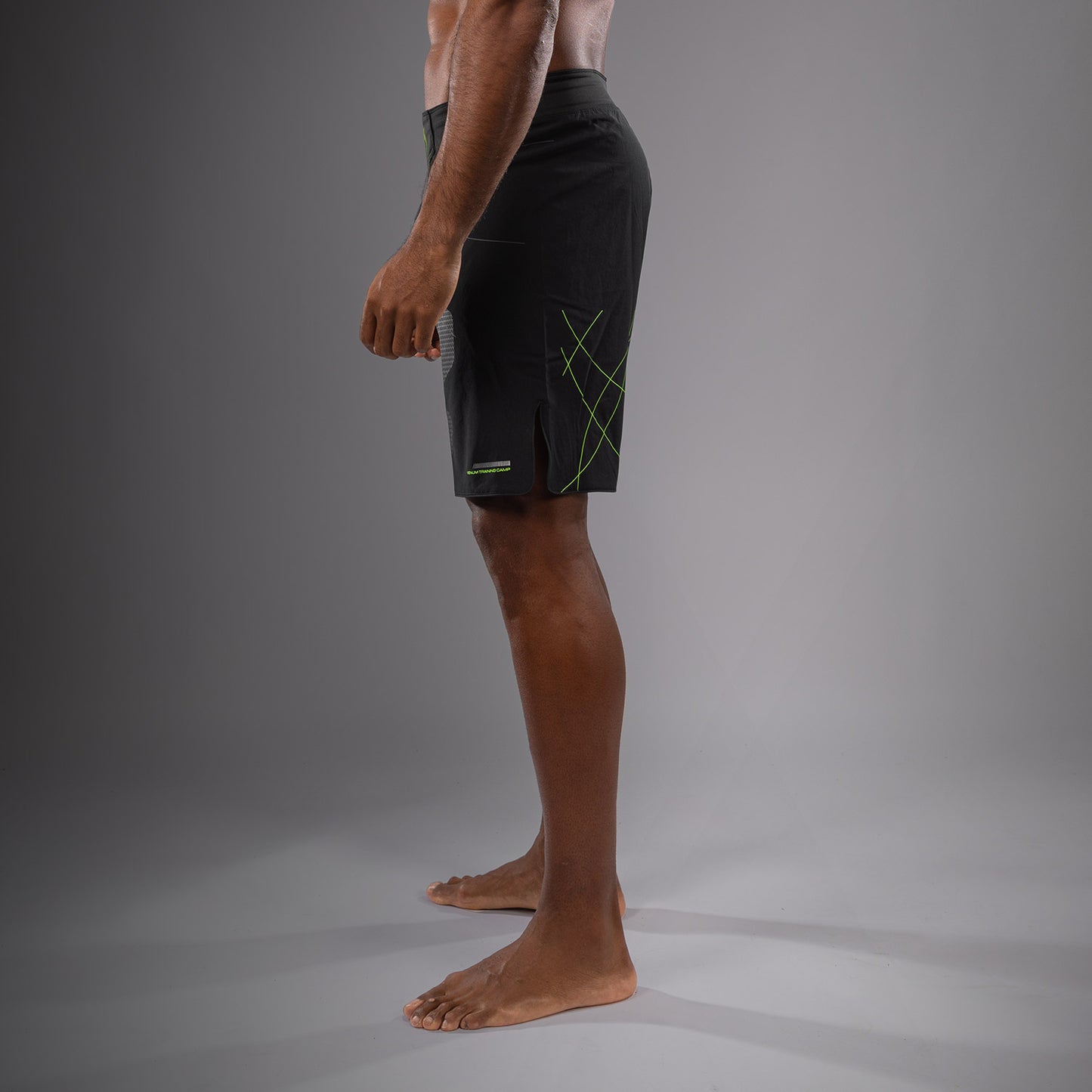 Venum Training Camp 4.0 Fight Short - Black/Neon Green