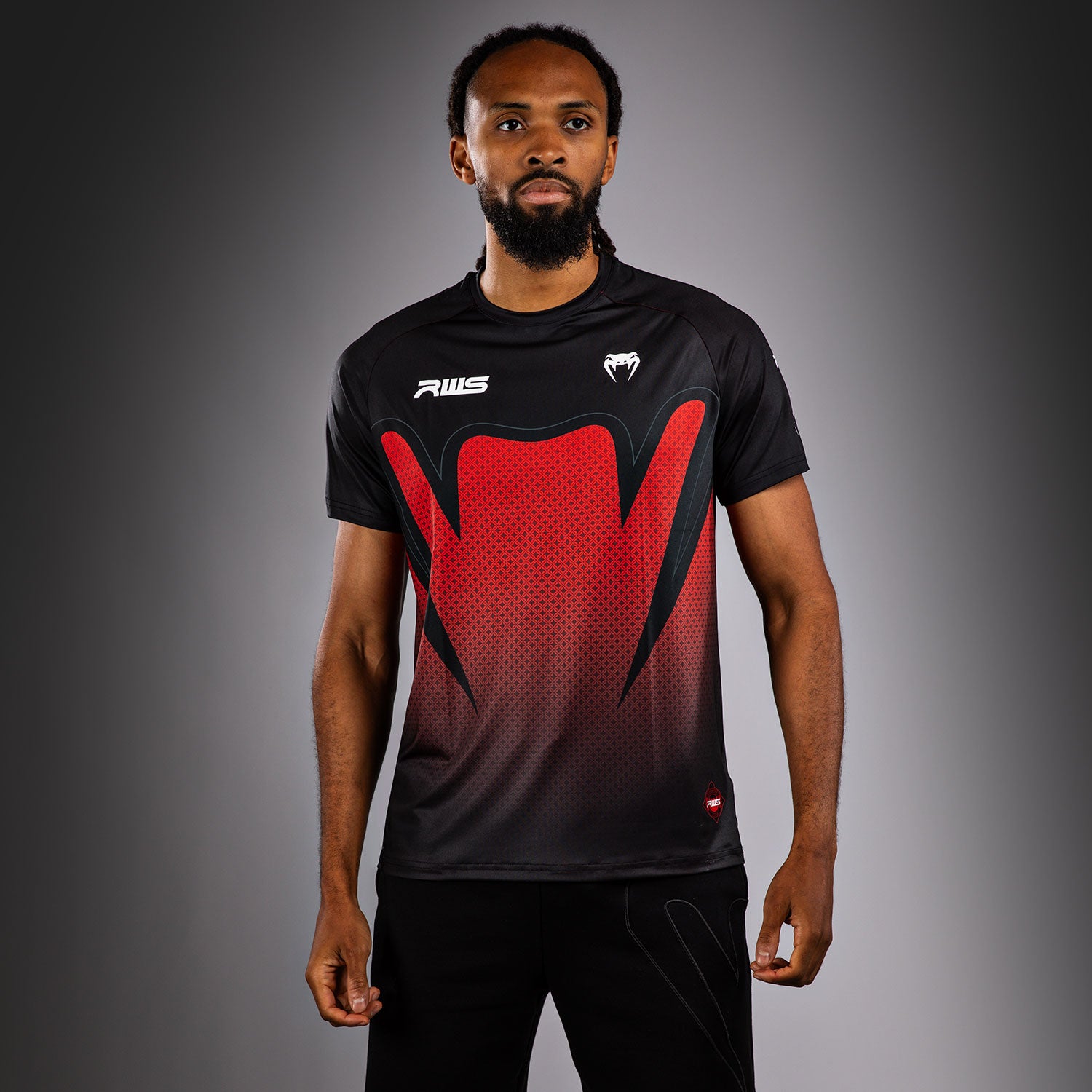 Venum x RWS 2.0 Men's Dry-Tech T-Shirt - Black/Red - Venum Asia