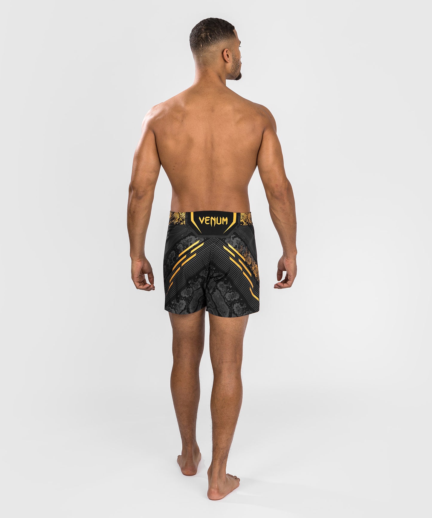 UFC Adrenaline by Venum Personalized Authentic Fight Night Men's Fight Short - Short Fit - Black/Gold