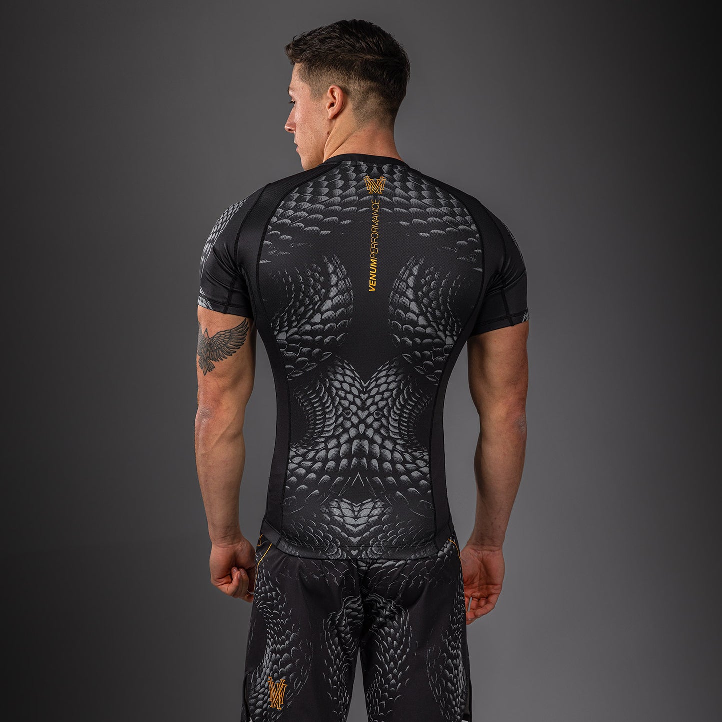 Venum Matupa Short Sleeve Rashguard - Black/Grey/Gold