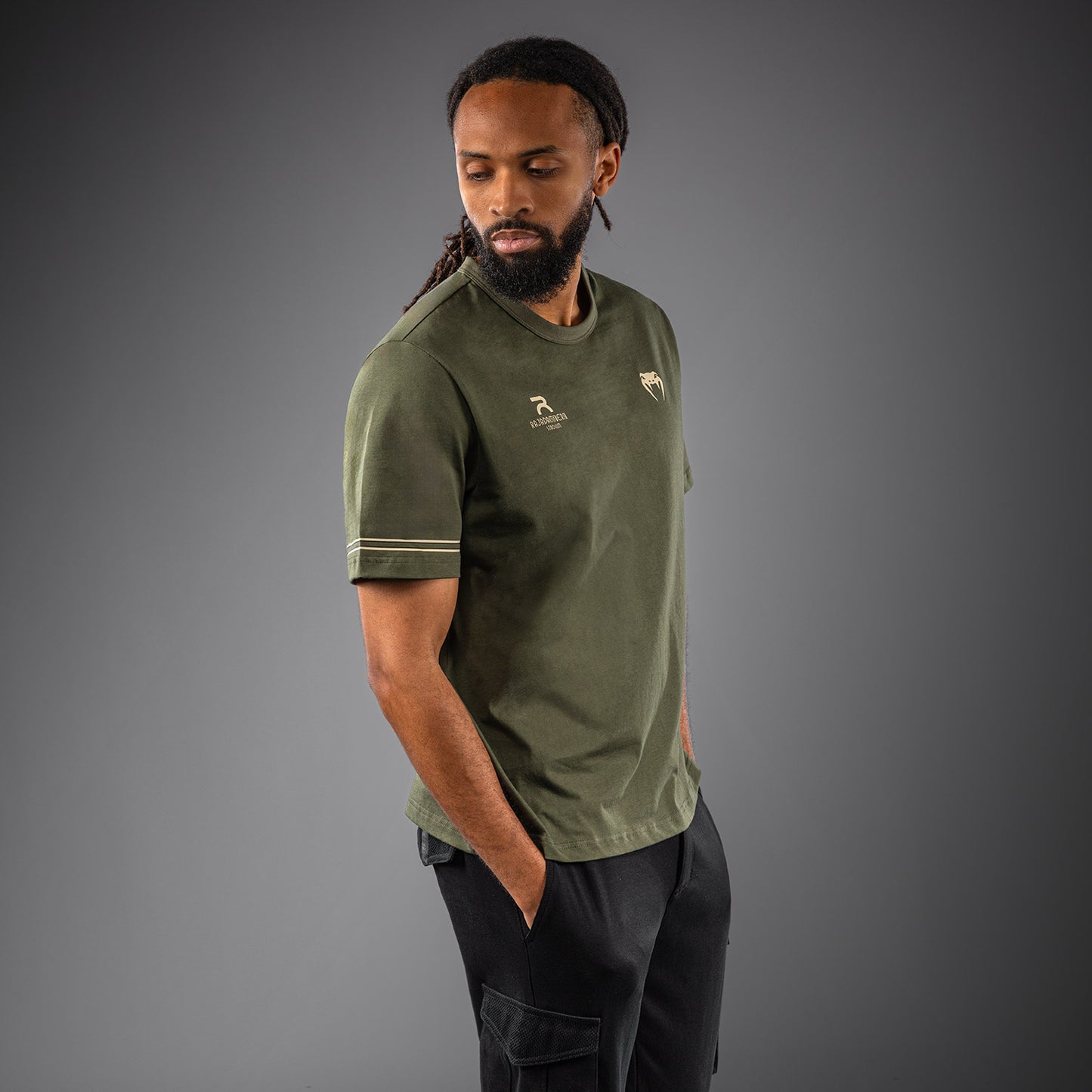 Venum x Rajadamnern T-Shirt - Military Green