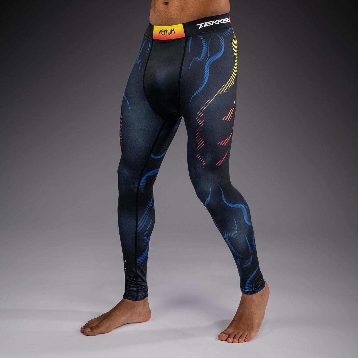 Venum x TEKKEN 8 Spats - Yoshimitsu - Black/Orange