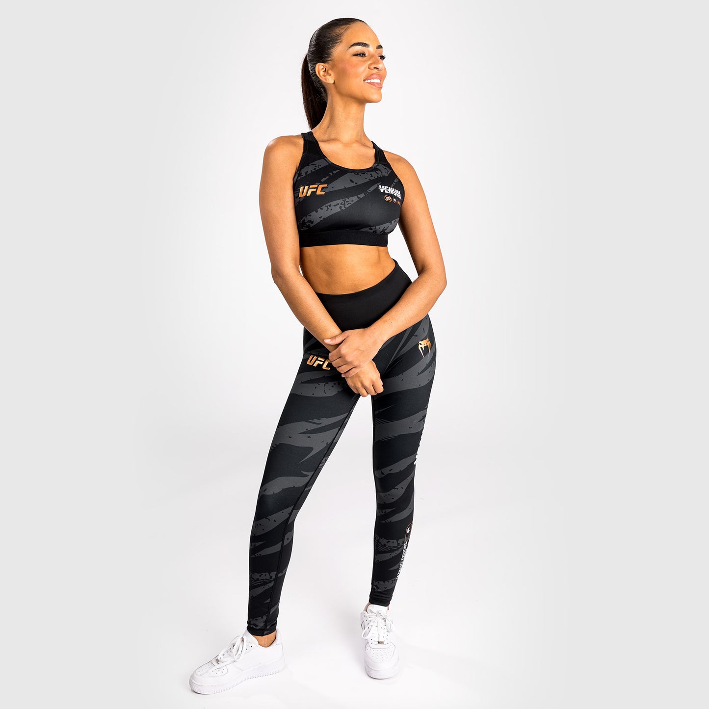 UFC Adrenaline by Venum Fight Week Women’s Sports Bra - Urban Camo