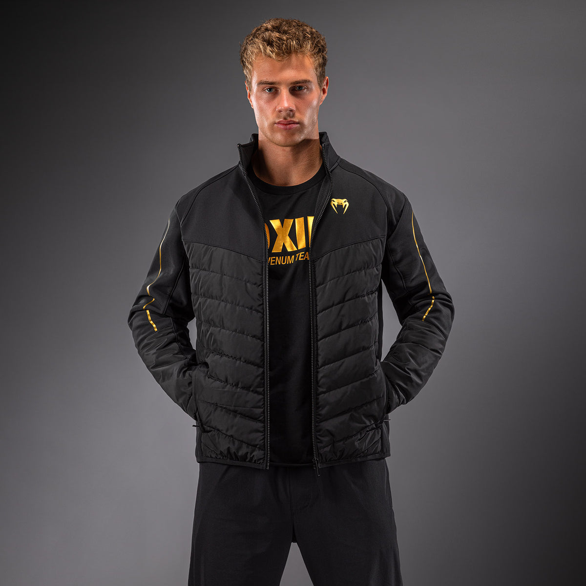 Venum Paddock Softshell Jacket - Black/Gold