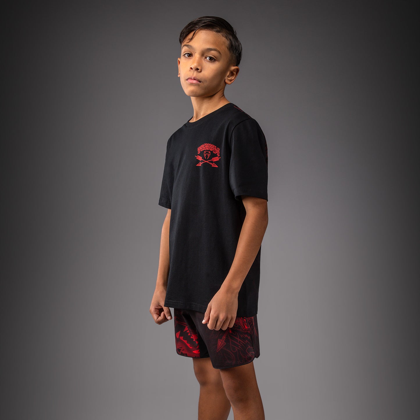 Venum Wolf Atak Kids T-Shirt - Black/Red