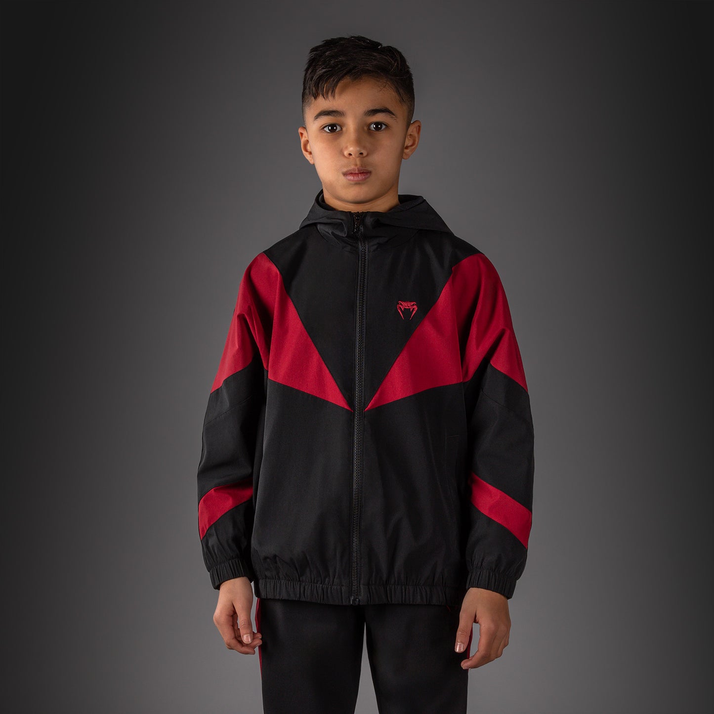 Venum Vectra Kids Track Jacket - Black/Red