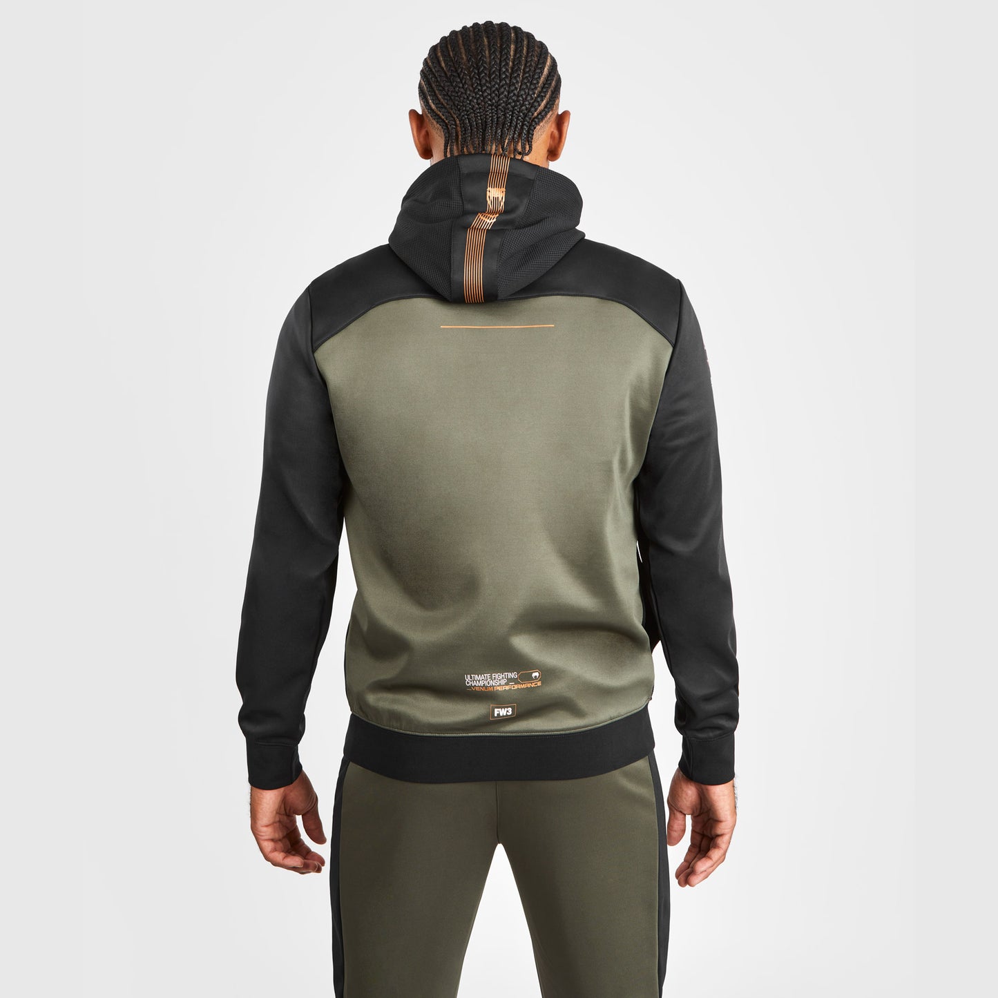 UFC Adrenaline by Venum Fight Week Men’s Zip Hoodie - Khaki/Bronze