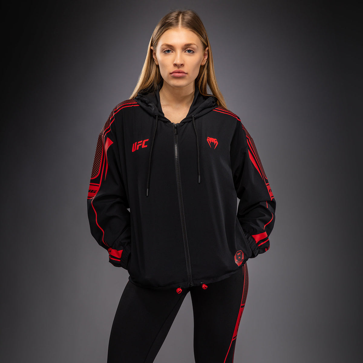 Venum UFC Unity by Venum Authentic Fight Week Women's Zip Hoodie - Black