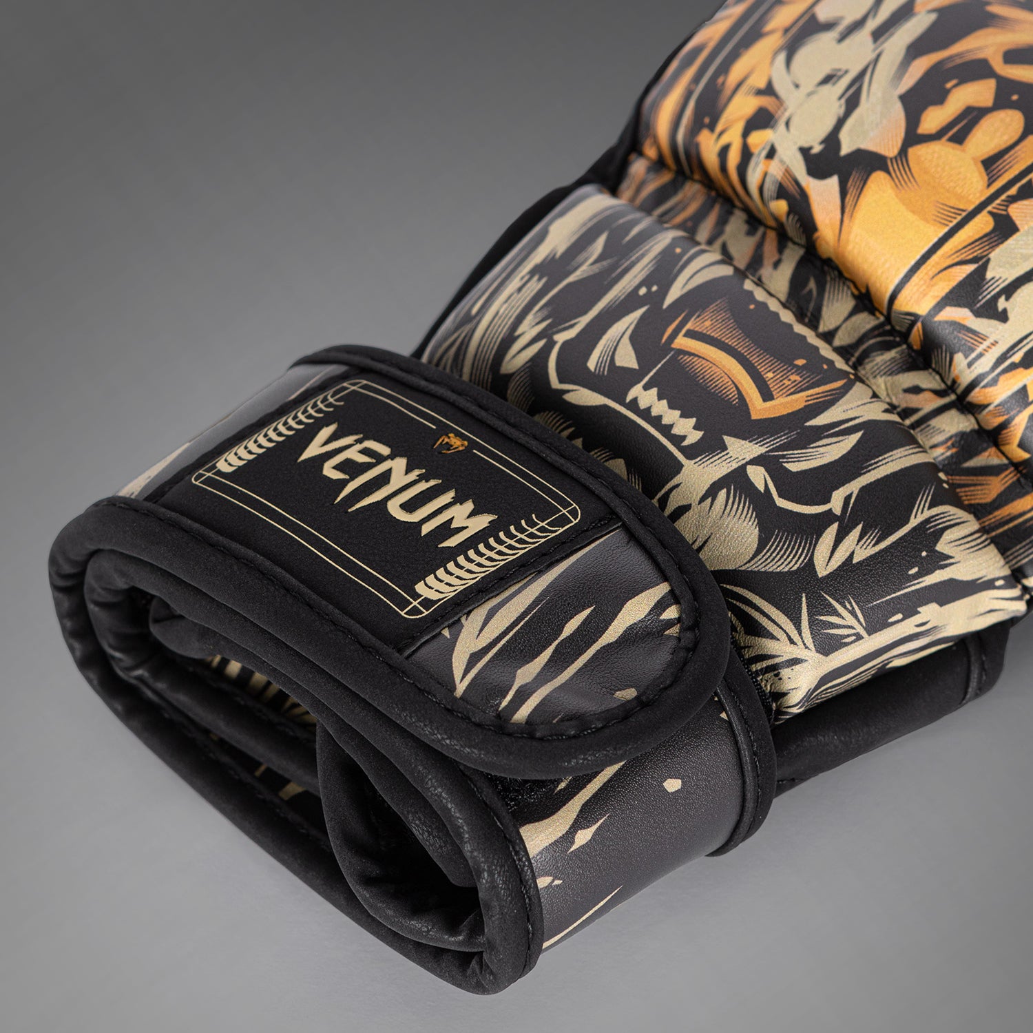 Venum Tiger MMA Gloves - Black/Neon Orange - Venum Asia