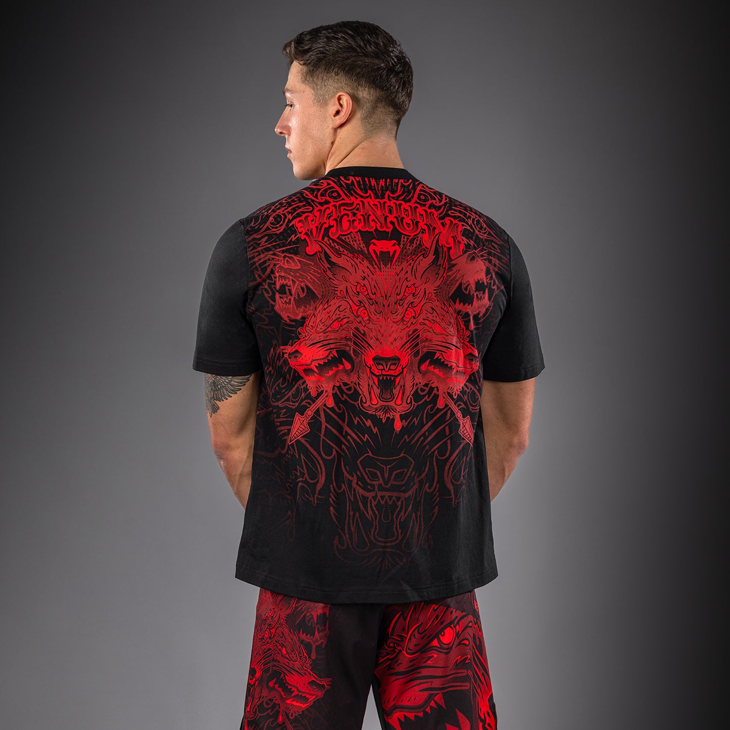 Venum Wolf Atak T-Shirt - Black/Red