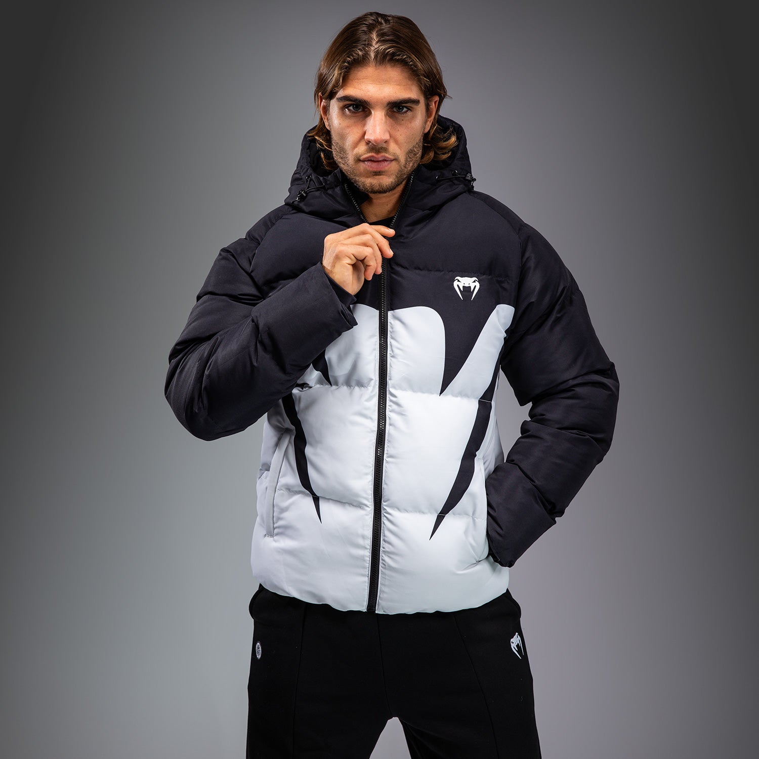 Venum Attack Down Jacket - Black/Ice - Venum Asia