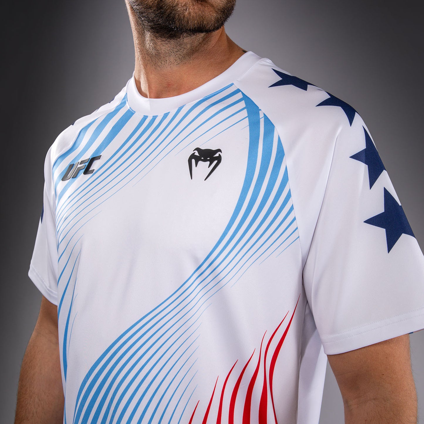 Men's Official UFC Freedom 250 by Venum White Authentic Fight Night Walkout Jersey
