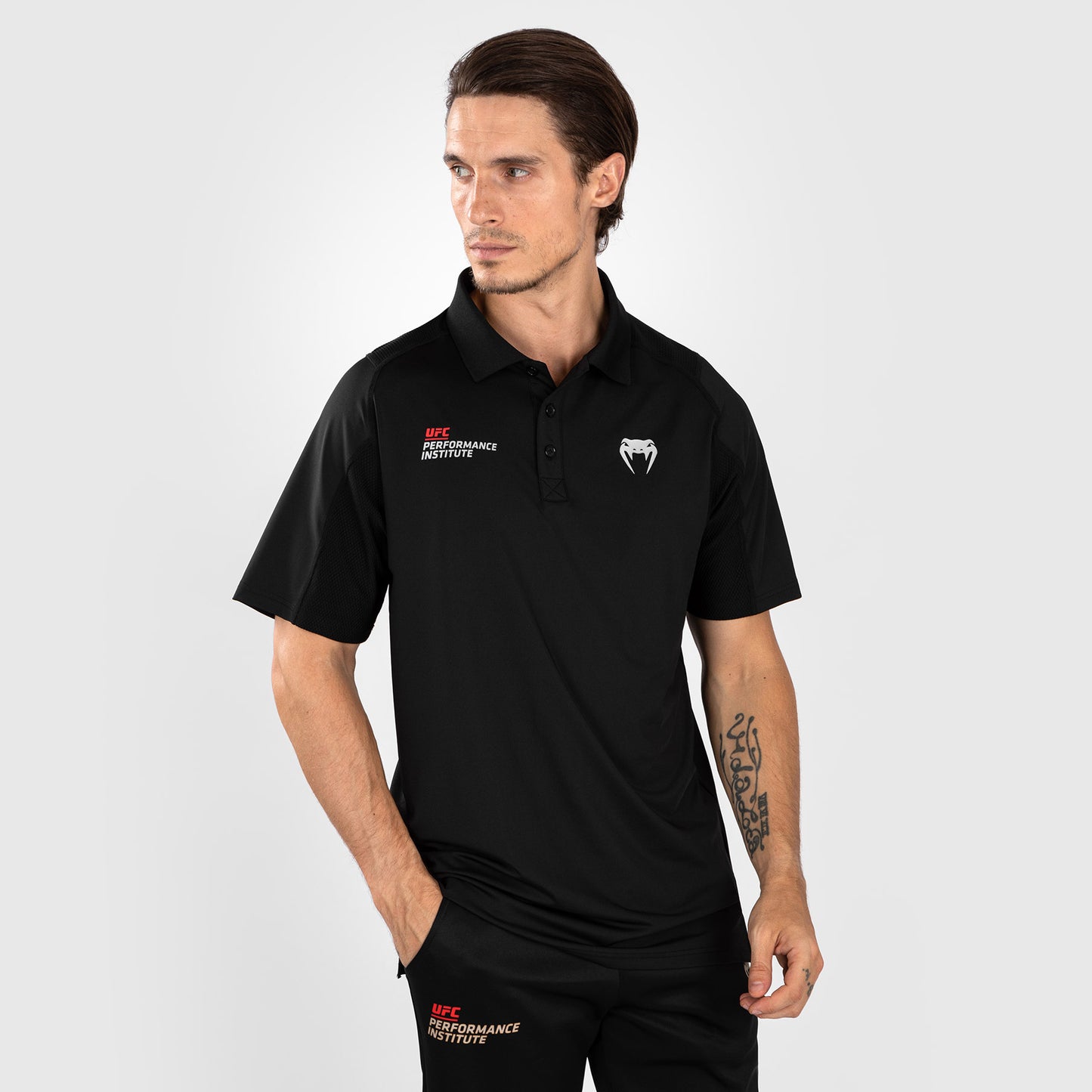 UFC Venum Performance Institute 2.0 Men’s Polo Shirt - Black/Red