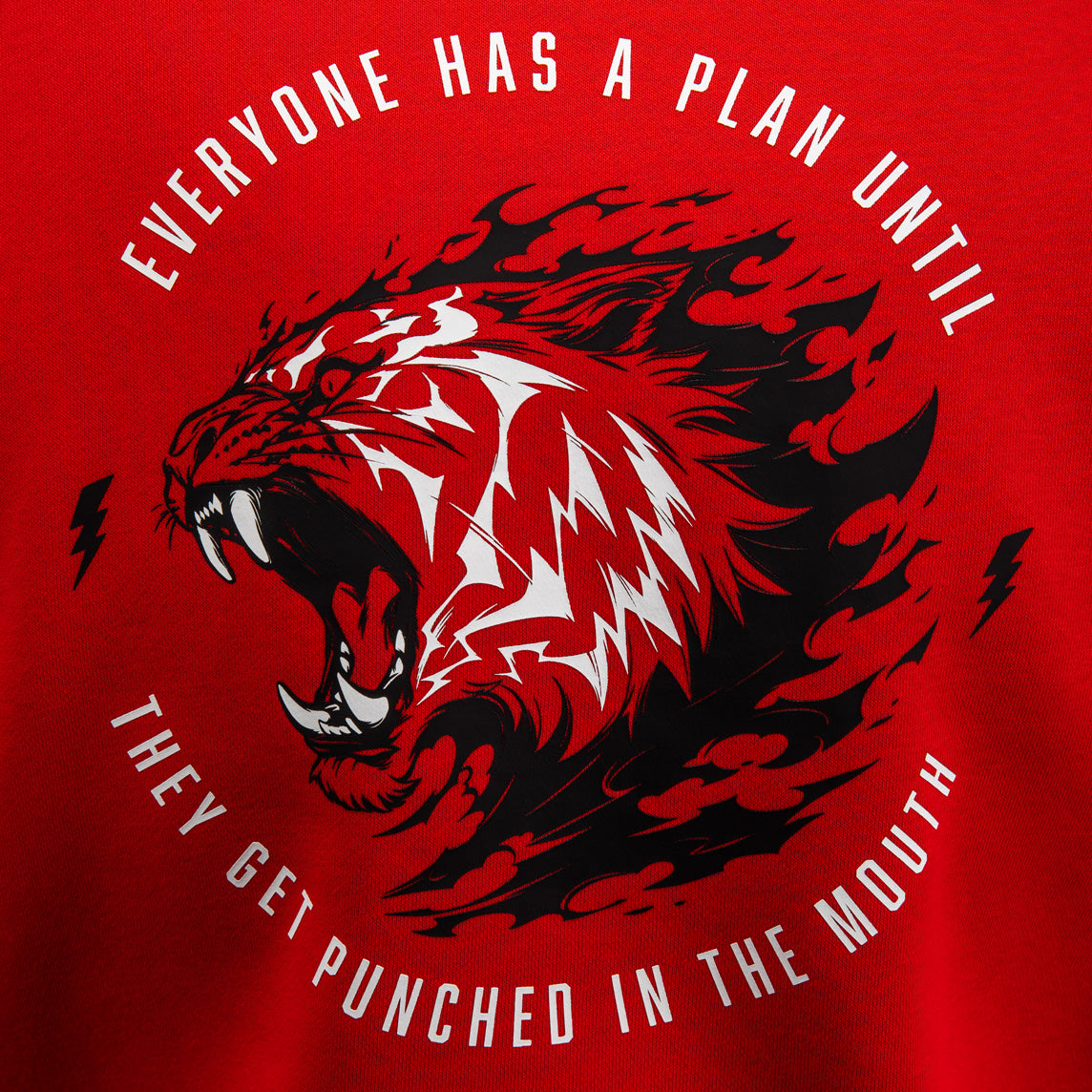 Venum x Mike Tyson Tiger Hoodie - Intense Red/Deep Black