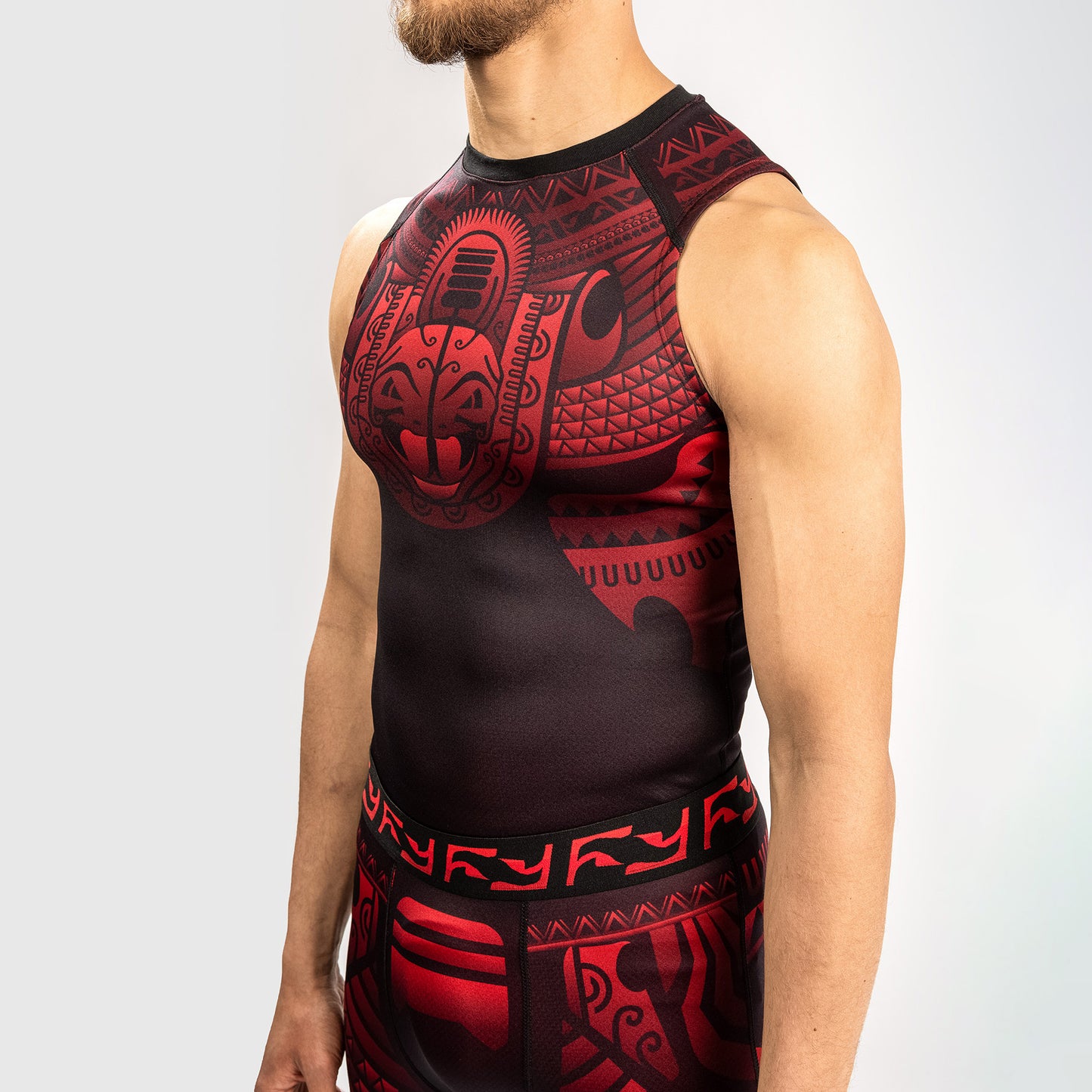 Venum Nakahi Rashguard - Sleeveless - Black/Red