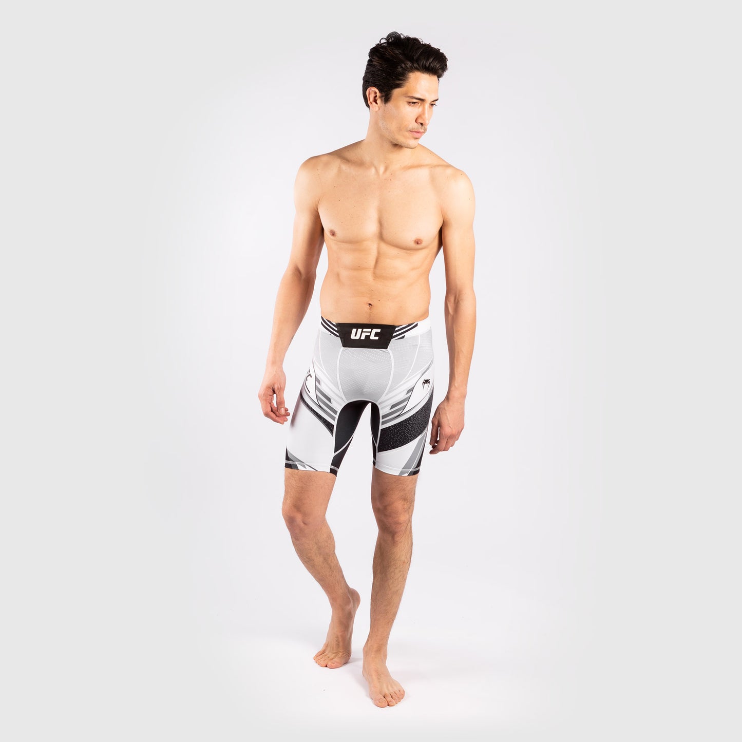 UFC Venum Authentic Fight Night Men's Vale Tudo Shorts - Short Fit - White