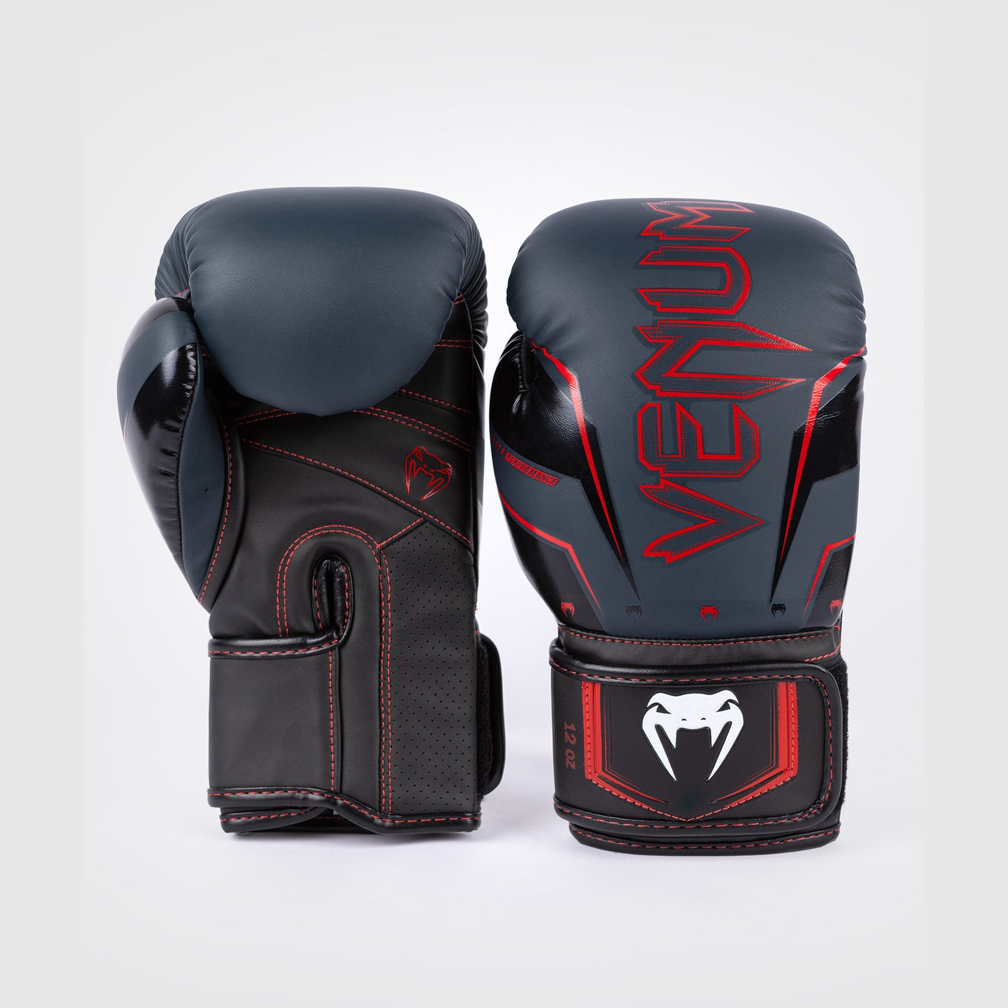 Venum Elite Evo Boxing Gloves - Navy/Black/Red
