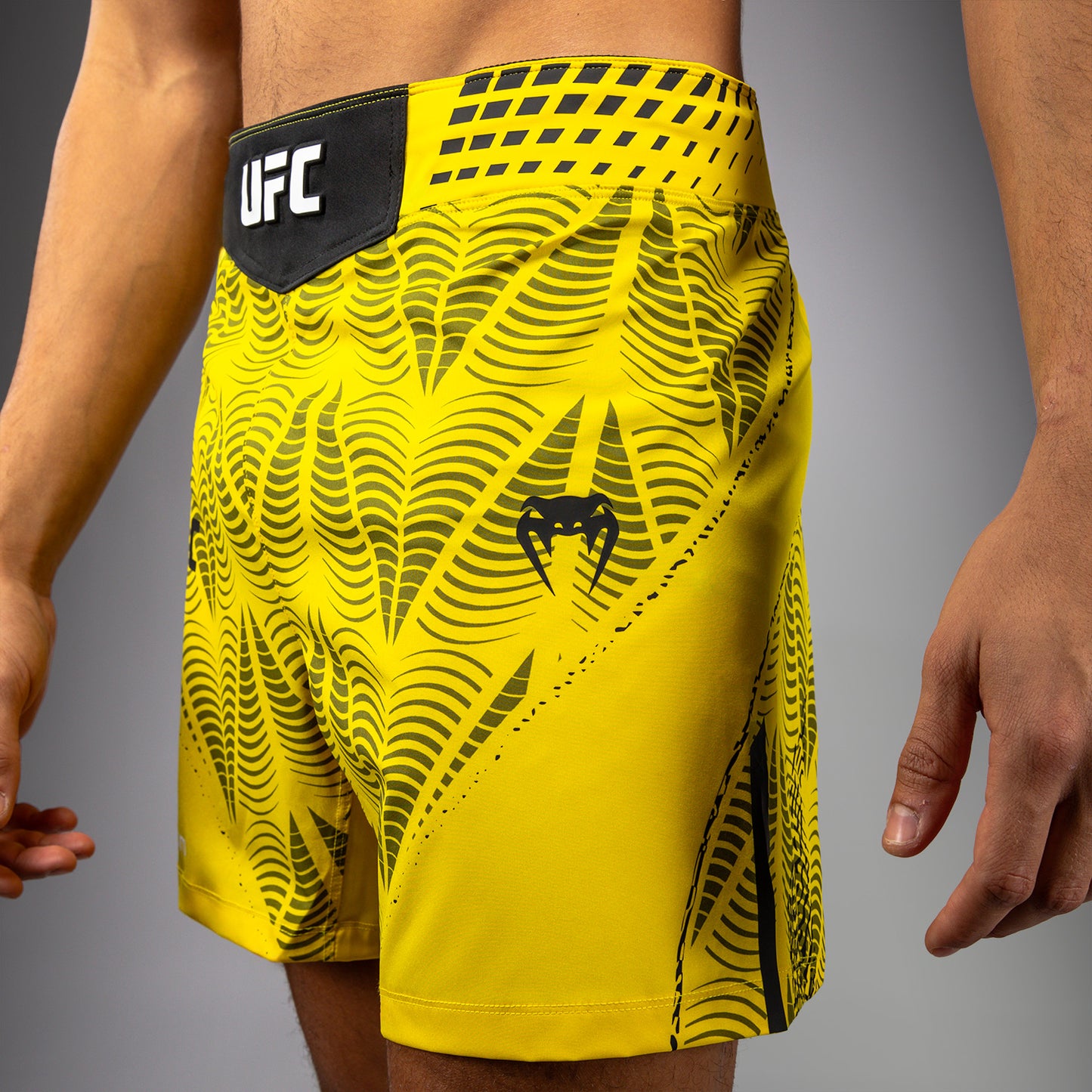 Men's UFC Zenith by Venum Yellow Authentic Fight Night Short Fit Fight Short