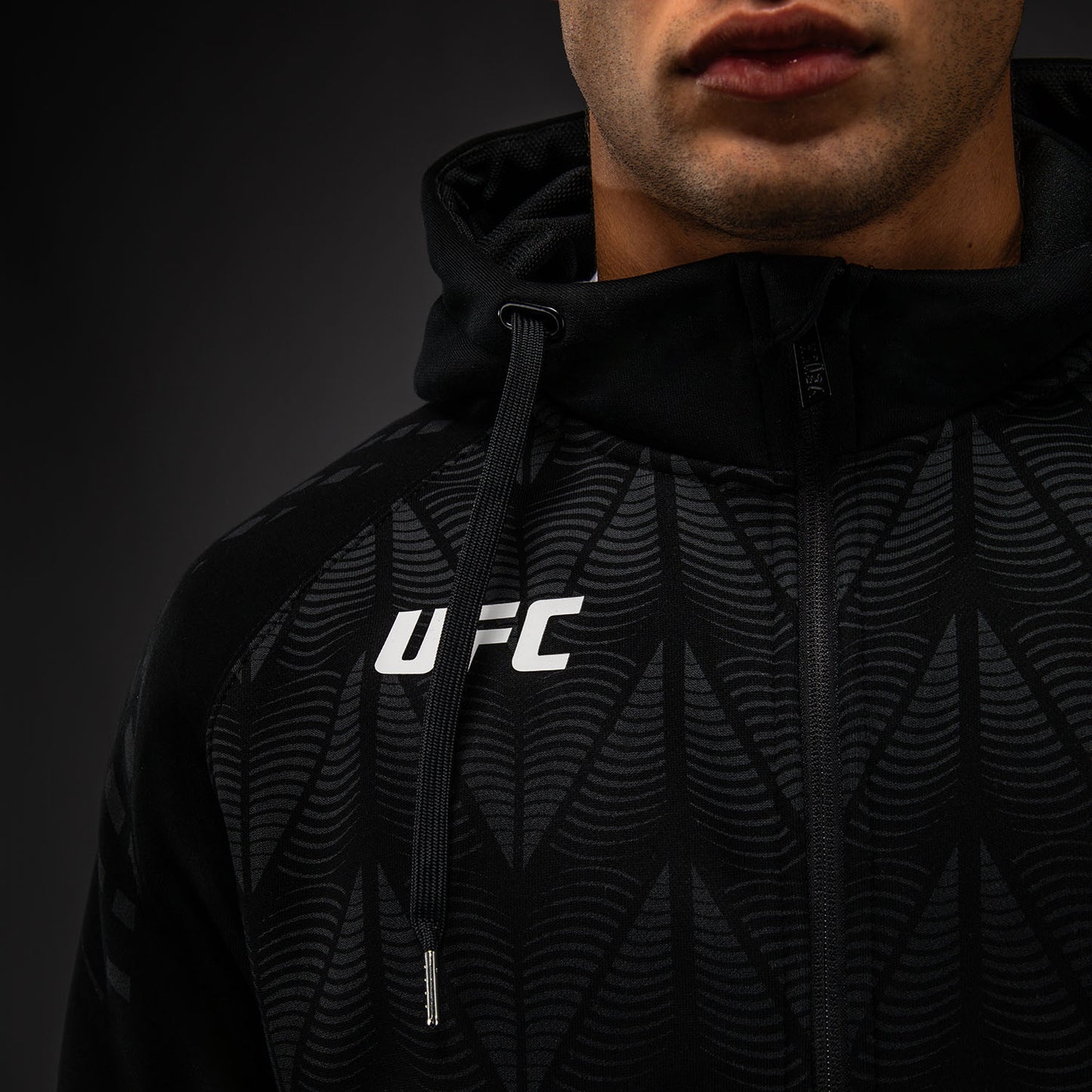 Men’s UFC Zenith by Venum Replica Black Zip Hoodie